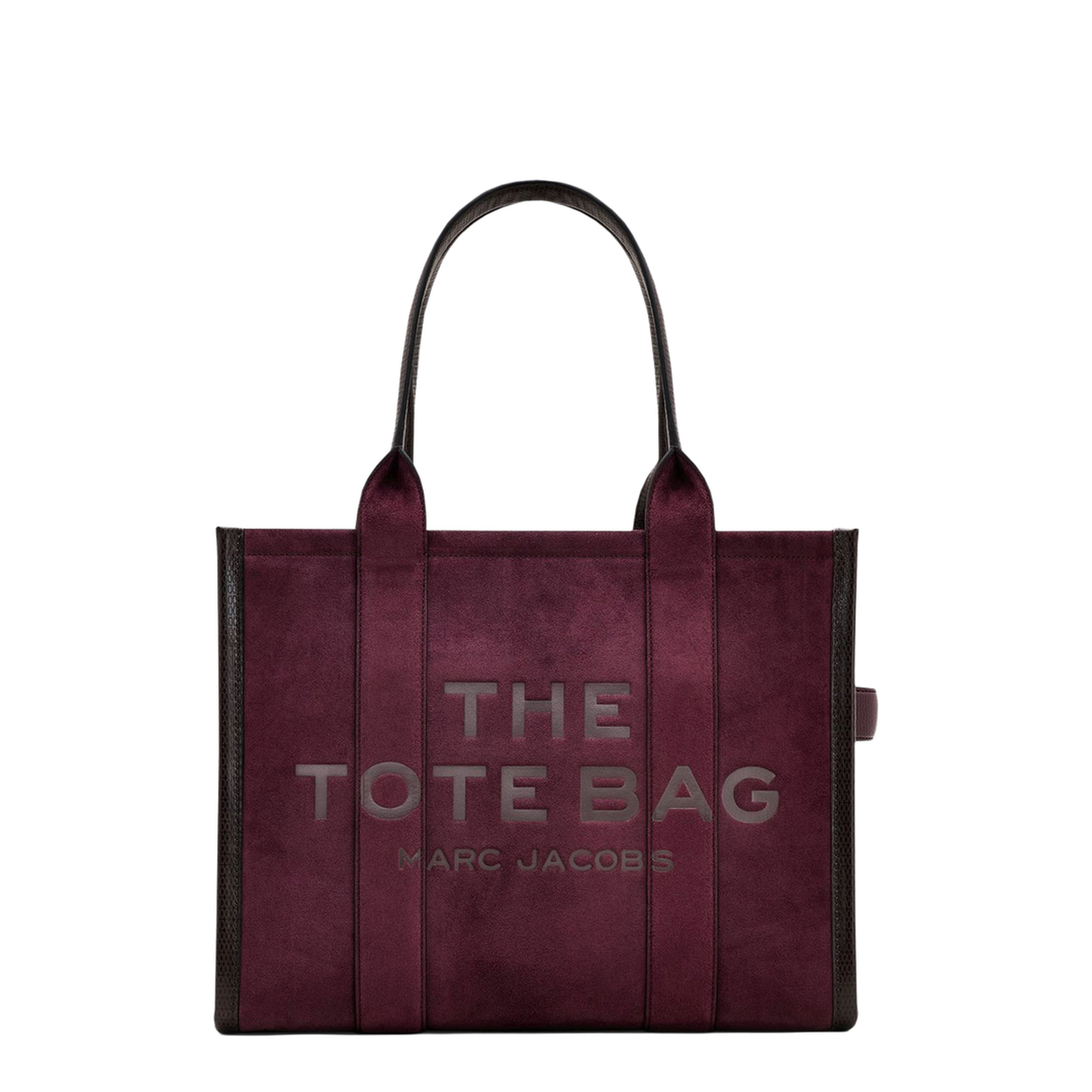 MAYFEYR - Marc Jacobs - The Large Tote Bag In Suede Dark Plum - 2F5HTT028H01SUE510