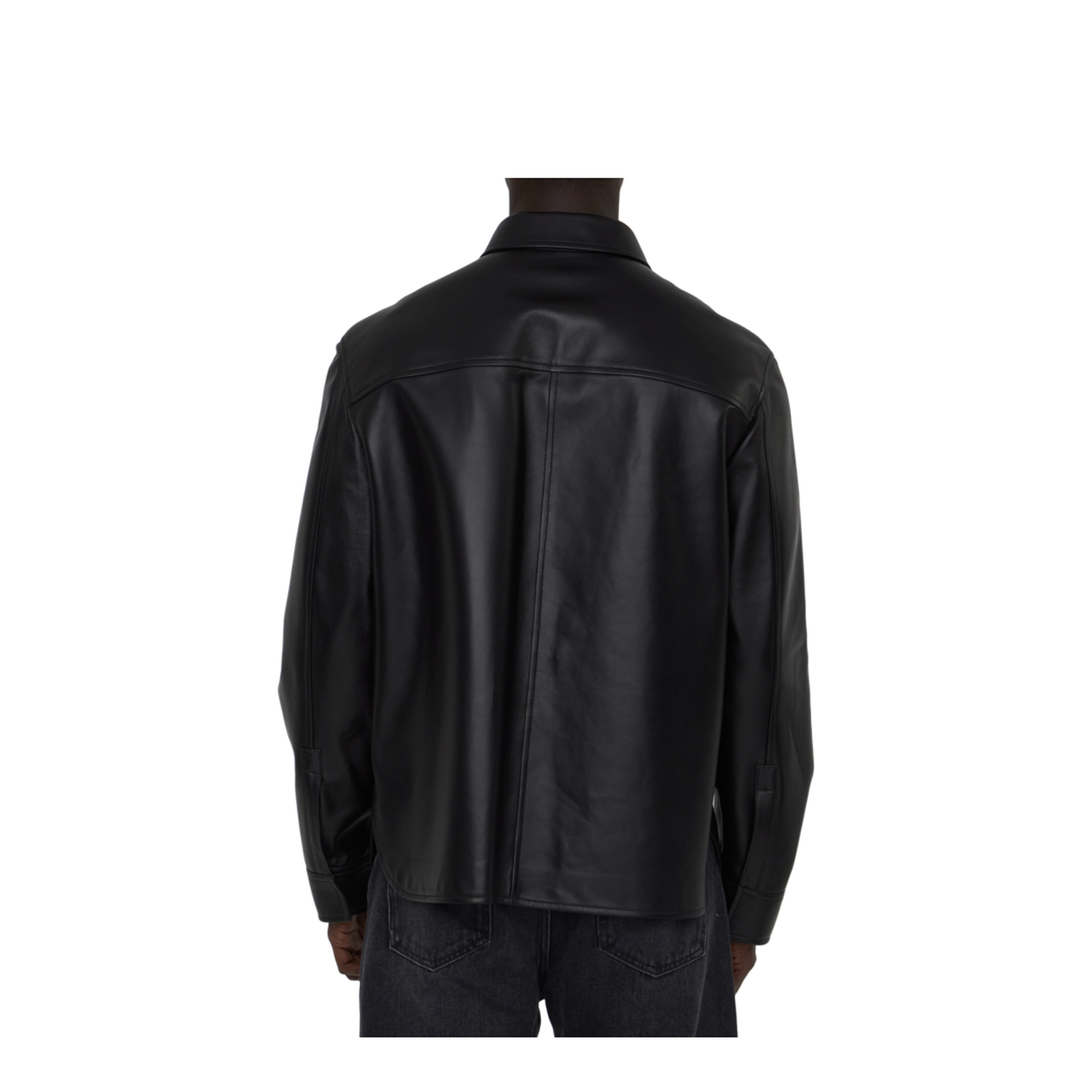 Overshirt in Lambskin Nappa