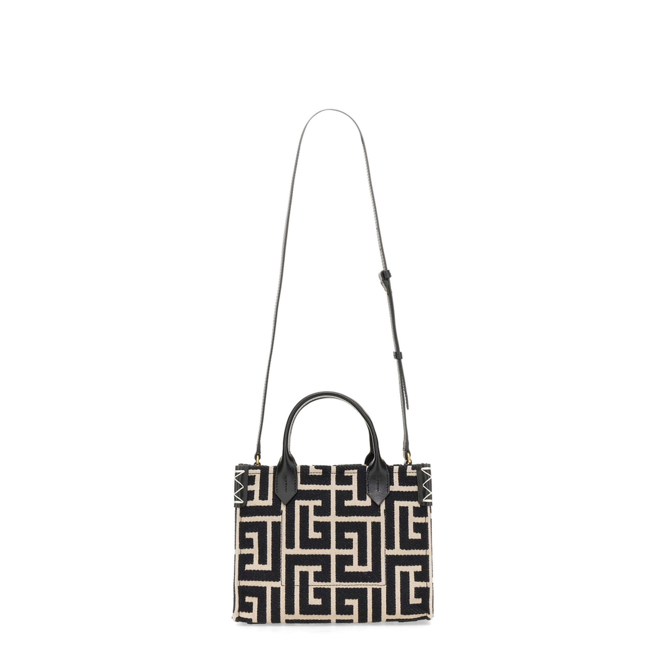 Army Monogrammed Jacquard and Leather Tote Bag