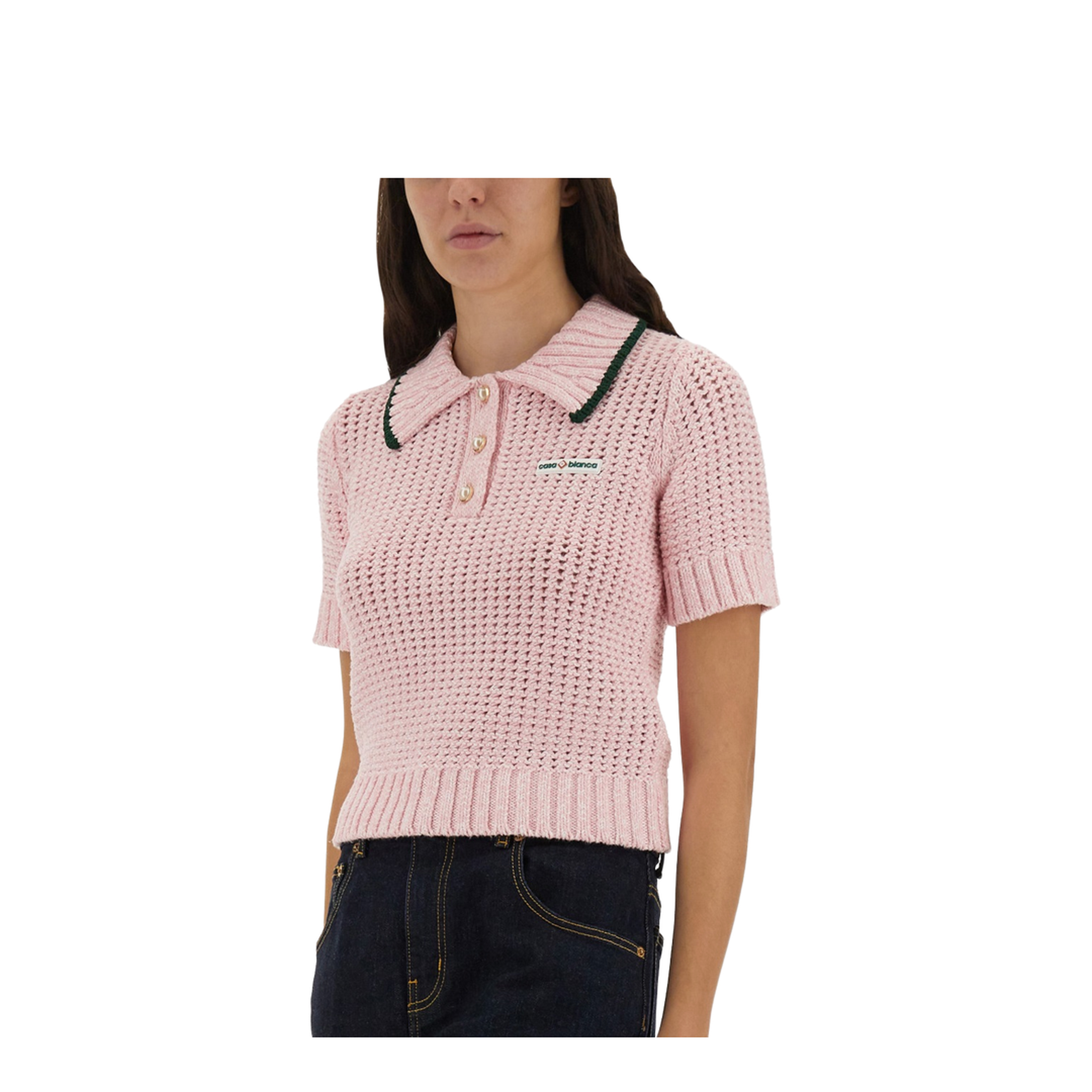 Cotton Mouliné Polo Shirt