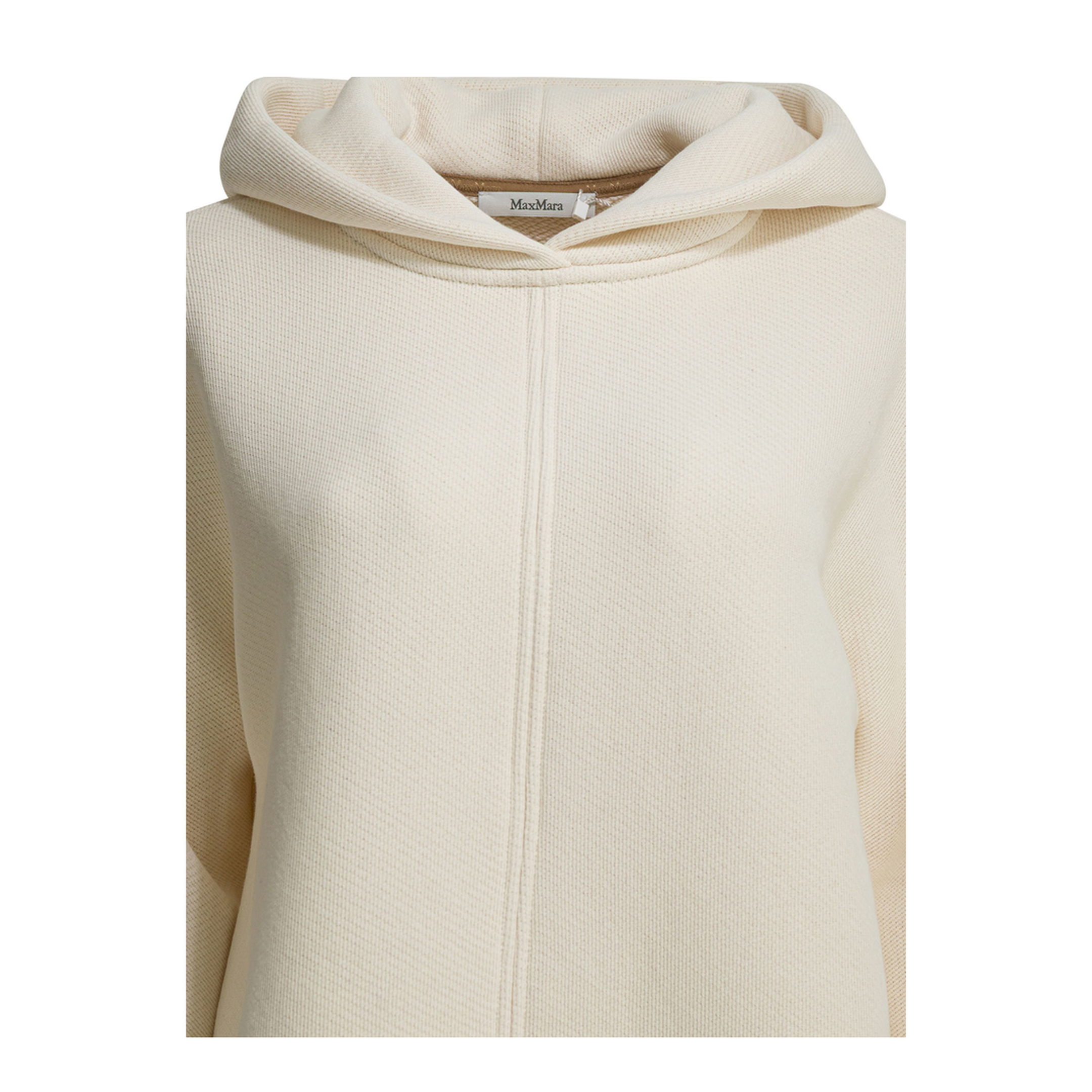 MAYFEYR - Max Mara - Hooded Sweatshirt With Tone-On-Tone Logo - 2611921018600MXPERE001