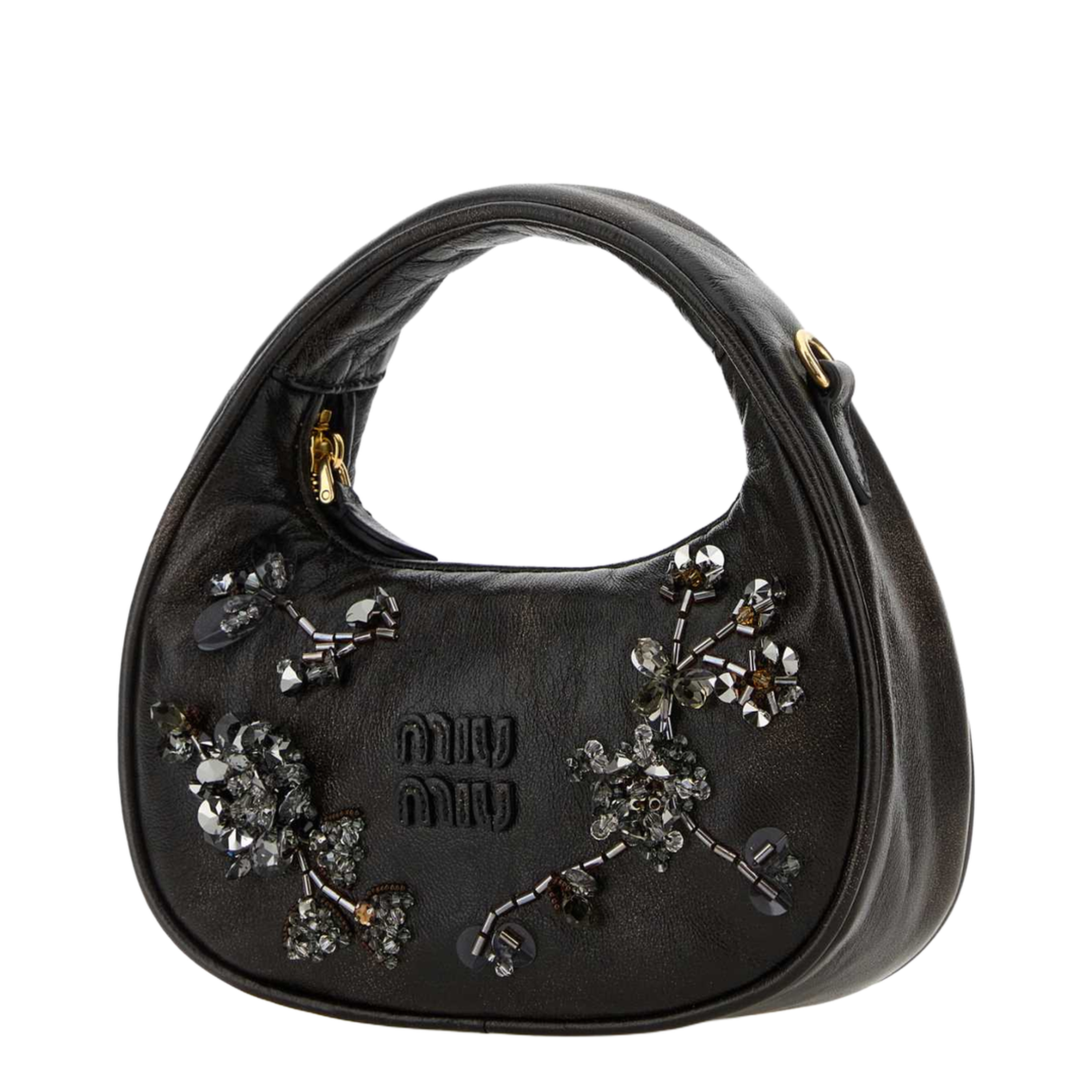 MAYFEYR - Miu Miu - Dark Brown Nappa Leather Handbag - 5BP078VOL42IF9F0201