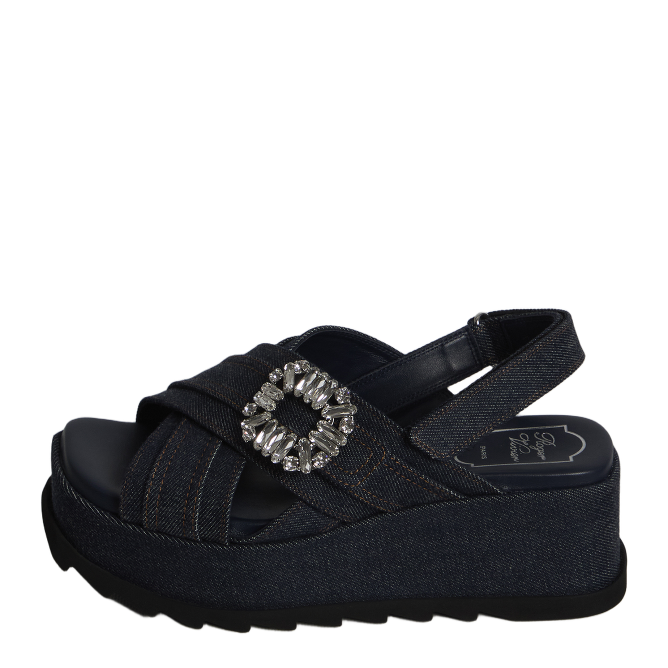 MAYFEYR - Roger Vivier - Denim Wedge Sandals - RVW77544720EMNU820