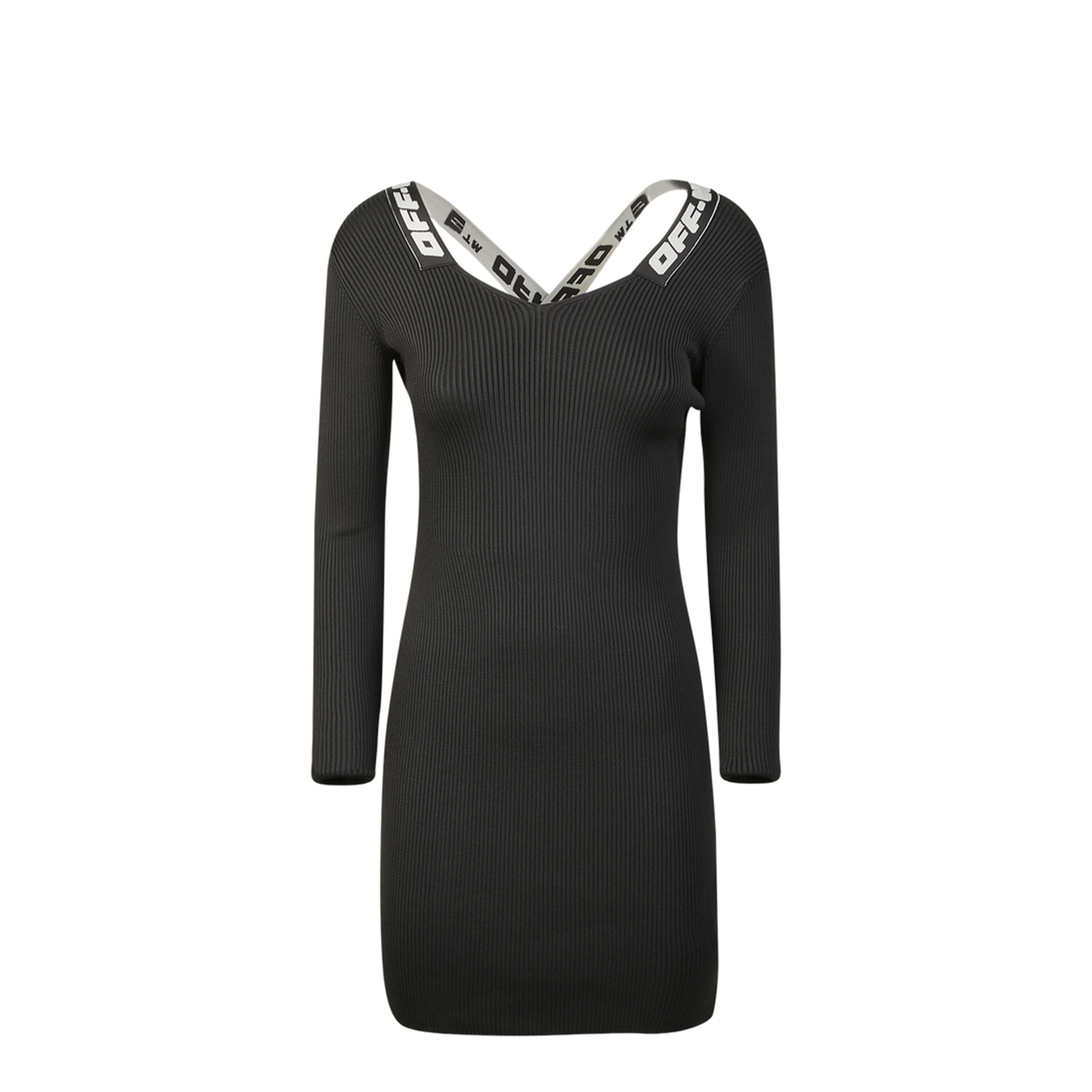 Logo Band Dress - Black