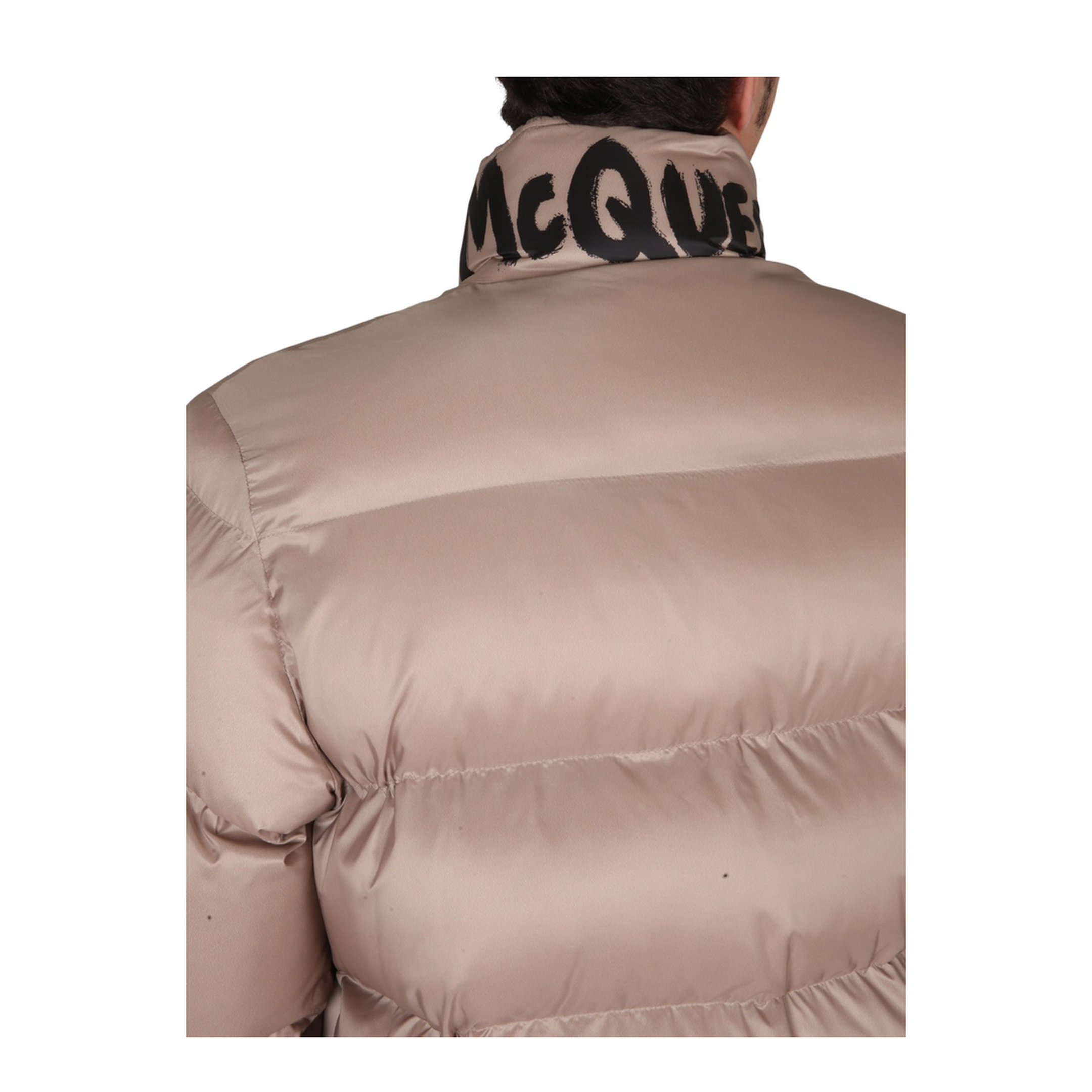 Graffiti Logo Print Down Jacket