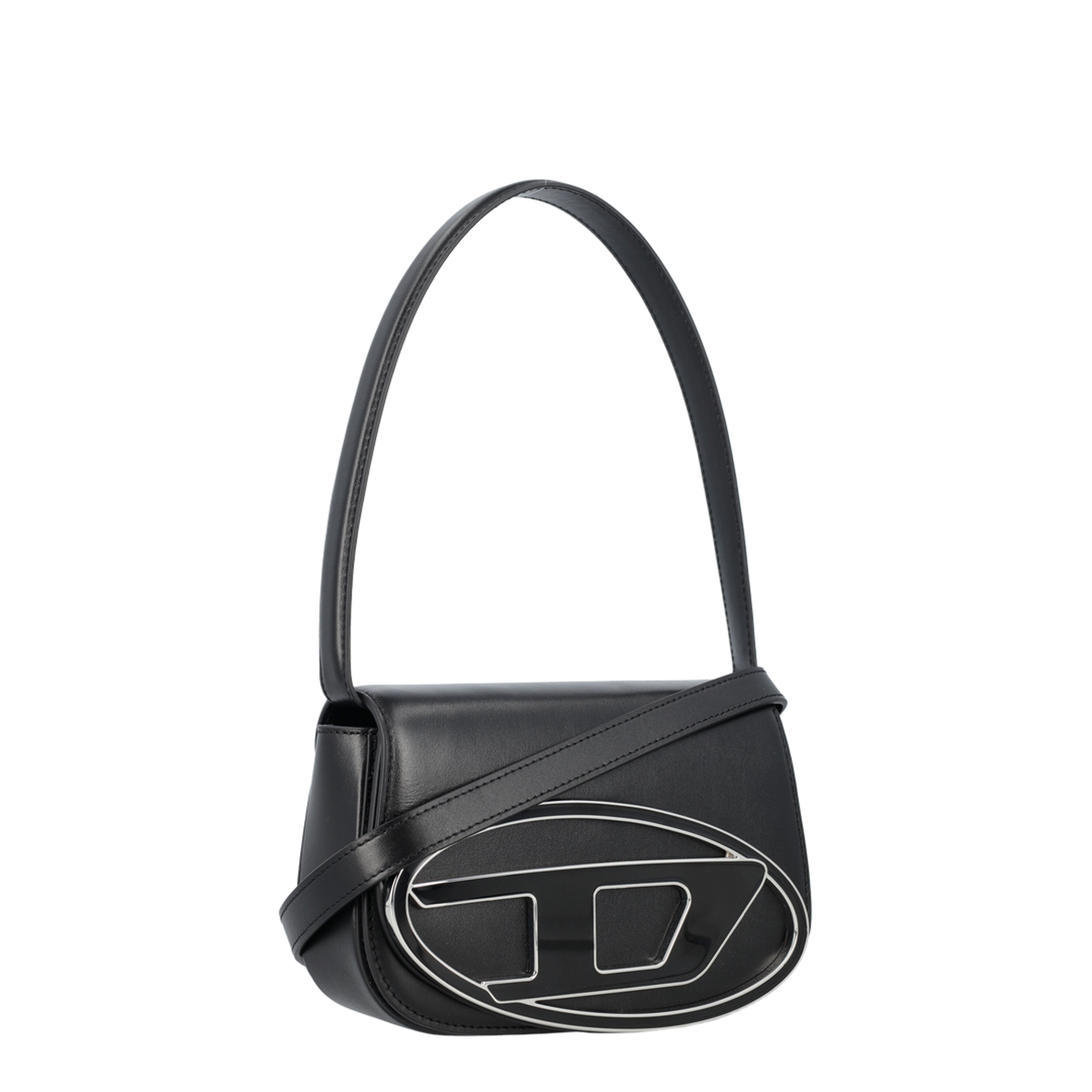 1DR-Iconic Nappa Leather Shoulder Bag - Black