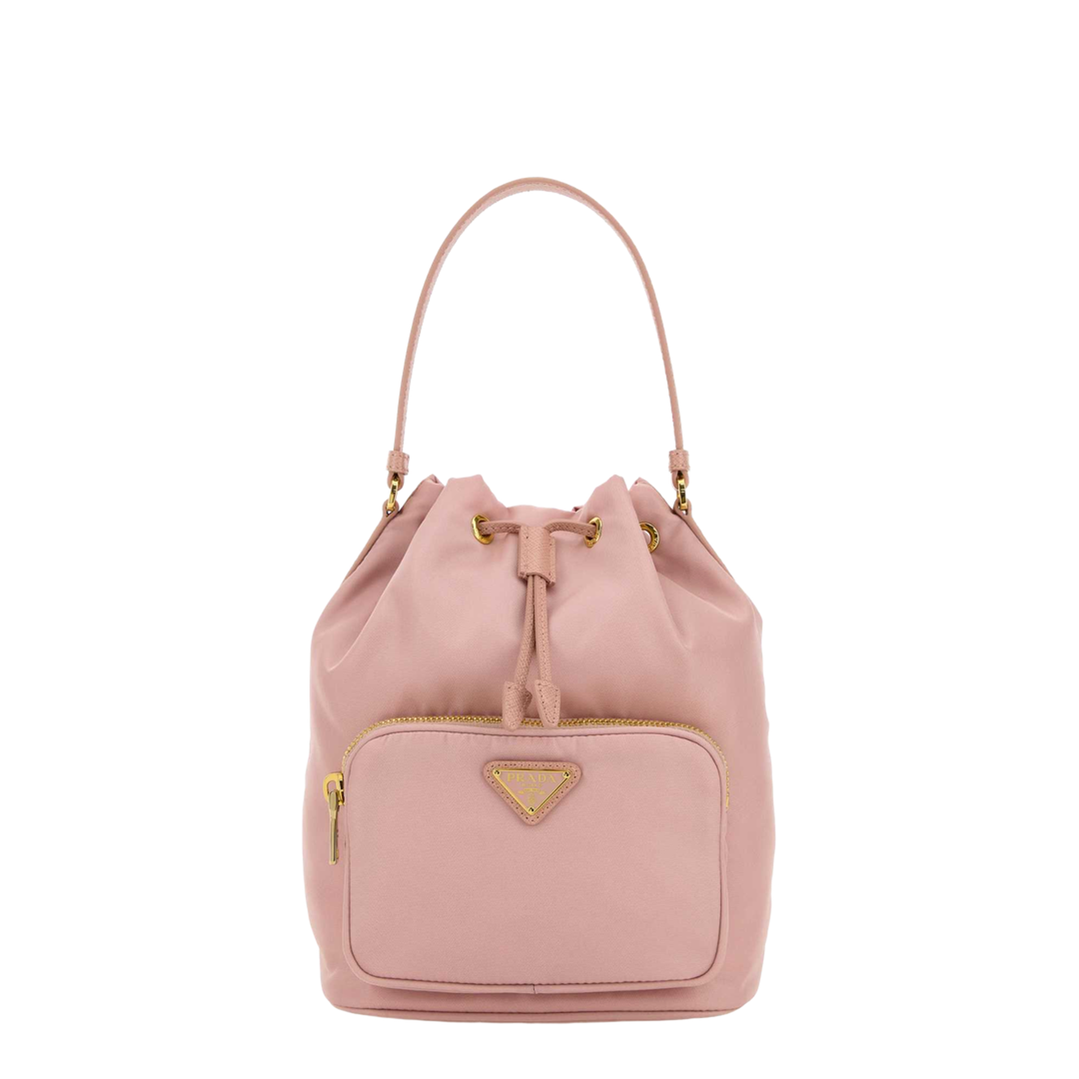 Pink Re-Nylon Duet Bucket Bag