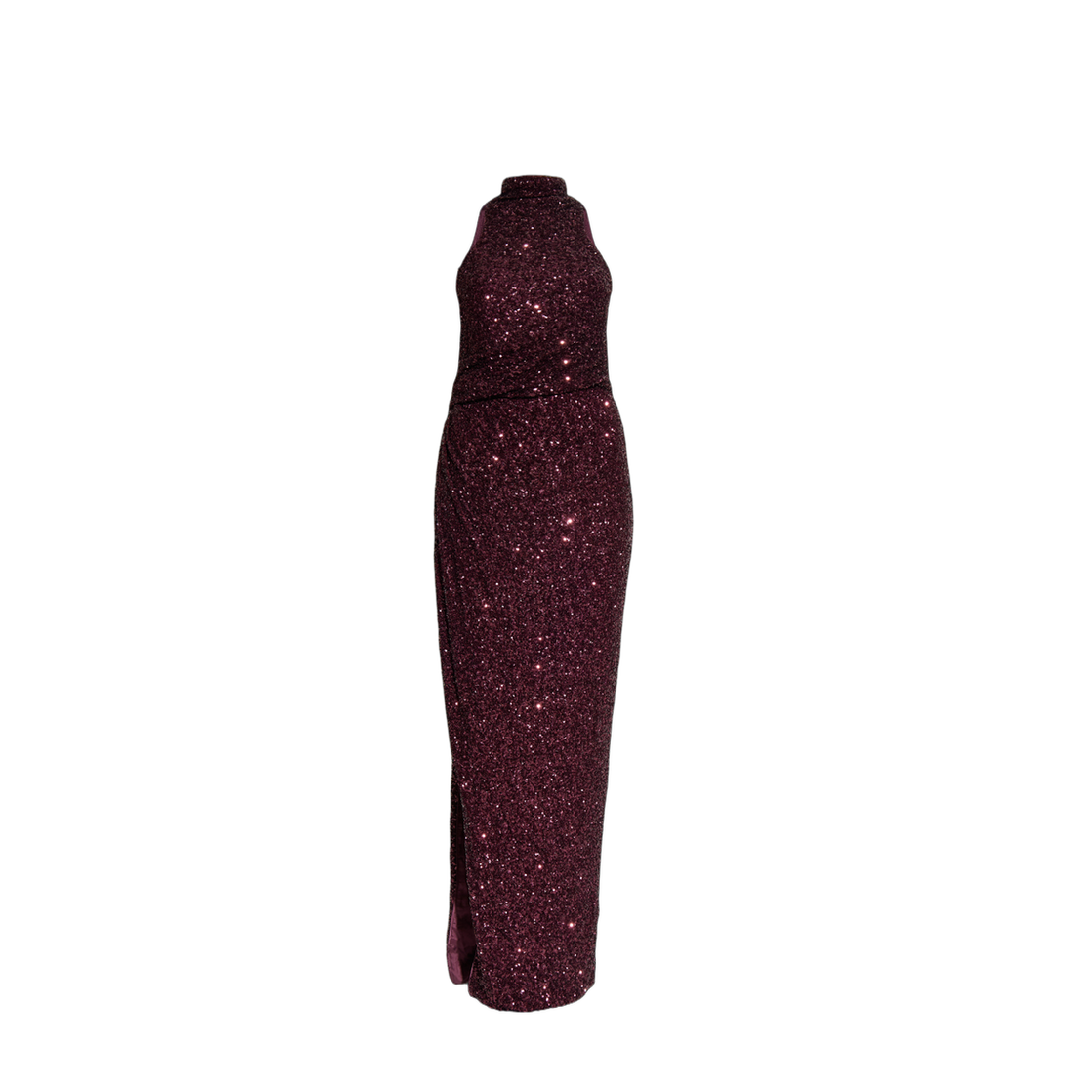 Long Sleeveless Sequin Dress