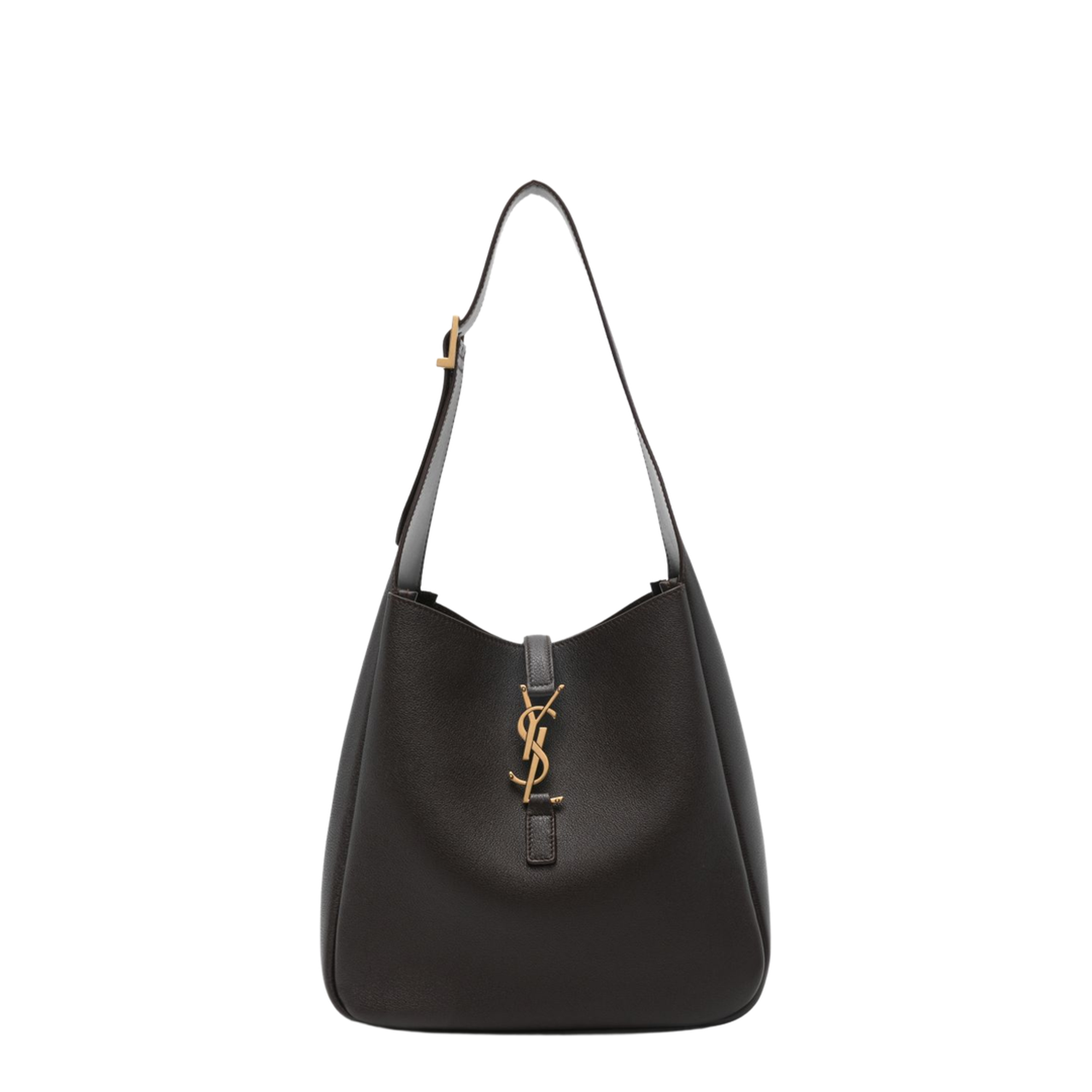 Le 5 À 7 Supple Small Grained Leather Shoulder Bag - Arabica