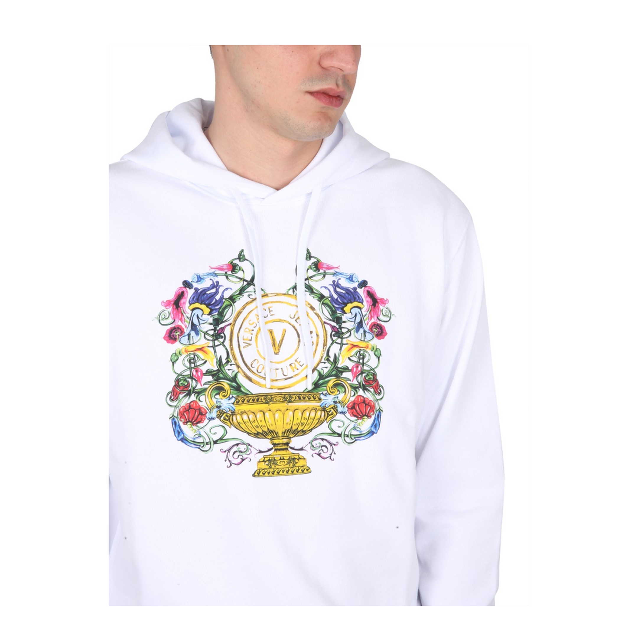 MAYFEYR - VERSACE JEANS COUTURE - Sweatshirt With Logo Print - 74GAIF01CF01FG03