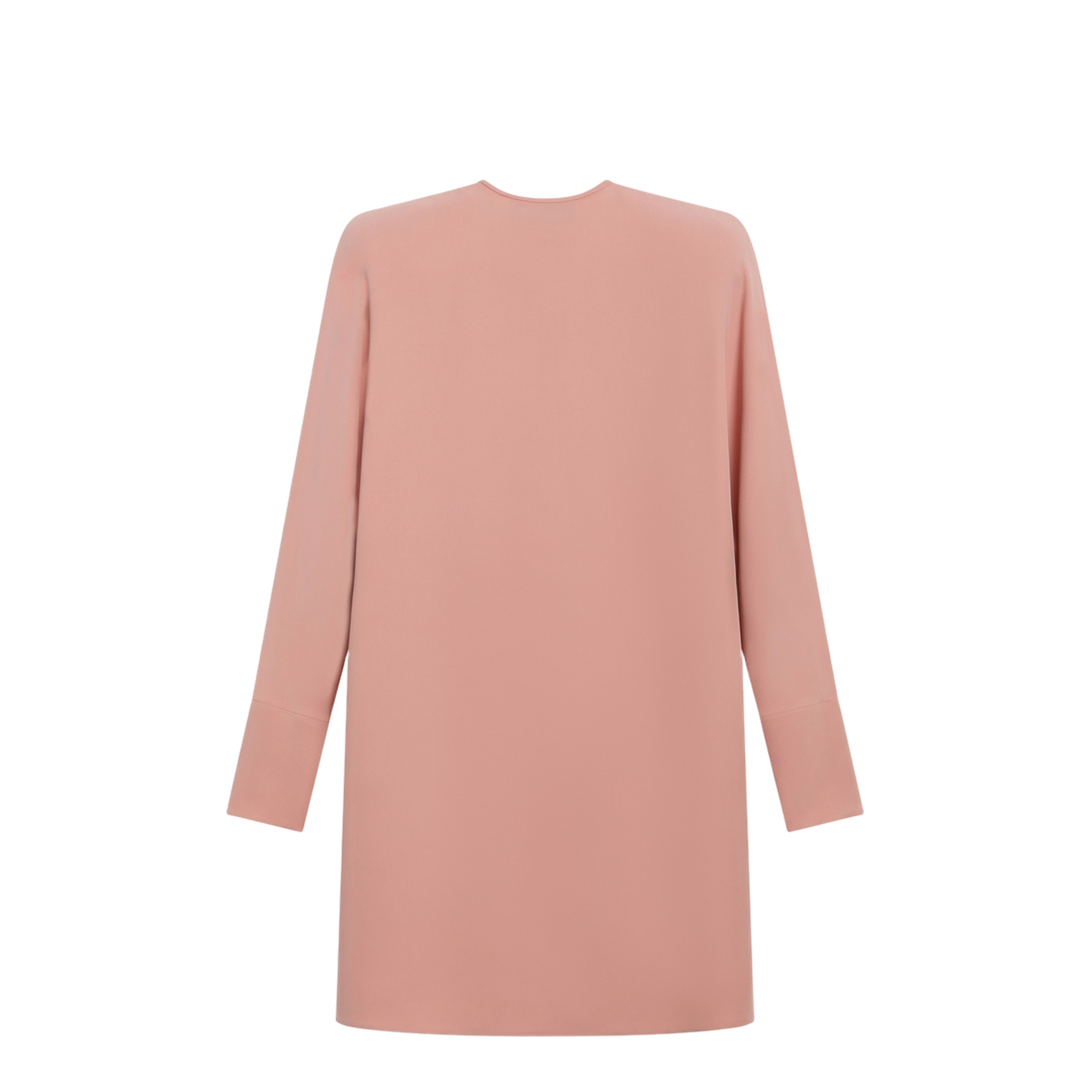 MAYFEYR - Valentino - Pink Silk Short Dress With Embroidered Bows - 9B3VAKN61MM3GH