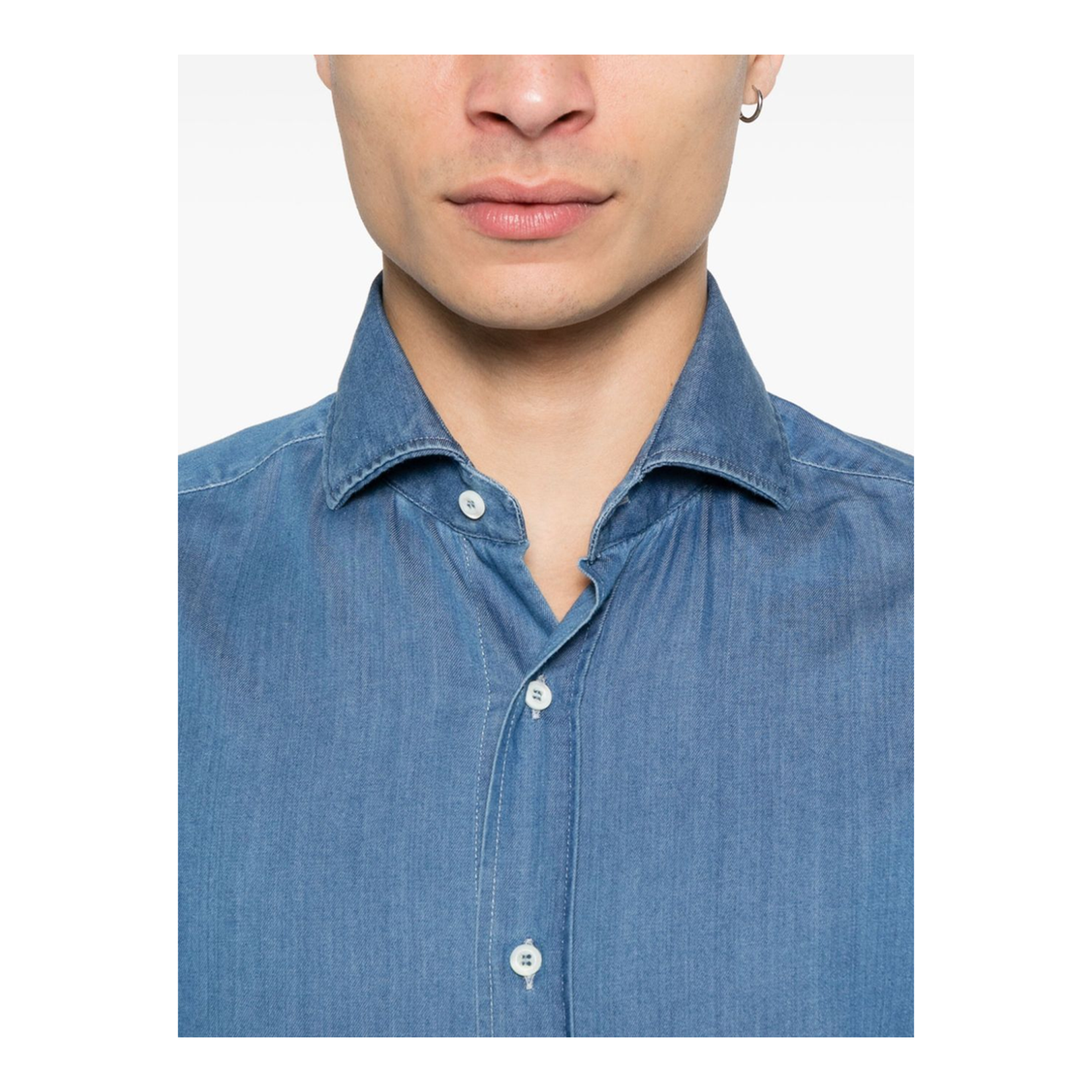 Indigo Blue Denim Shirt