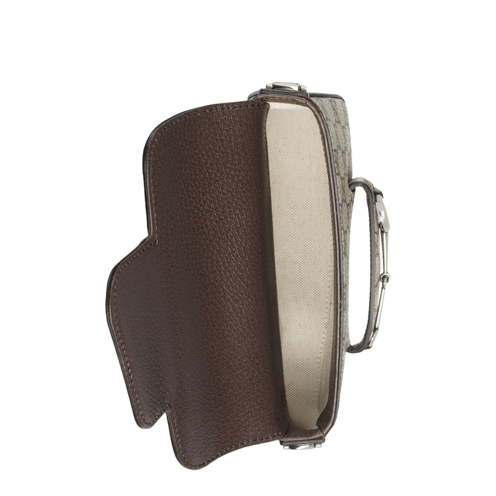 Ophidia Mini Leather Shoulder Bag - Beige