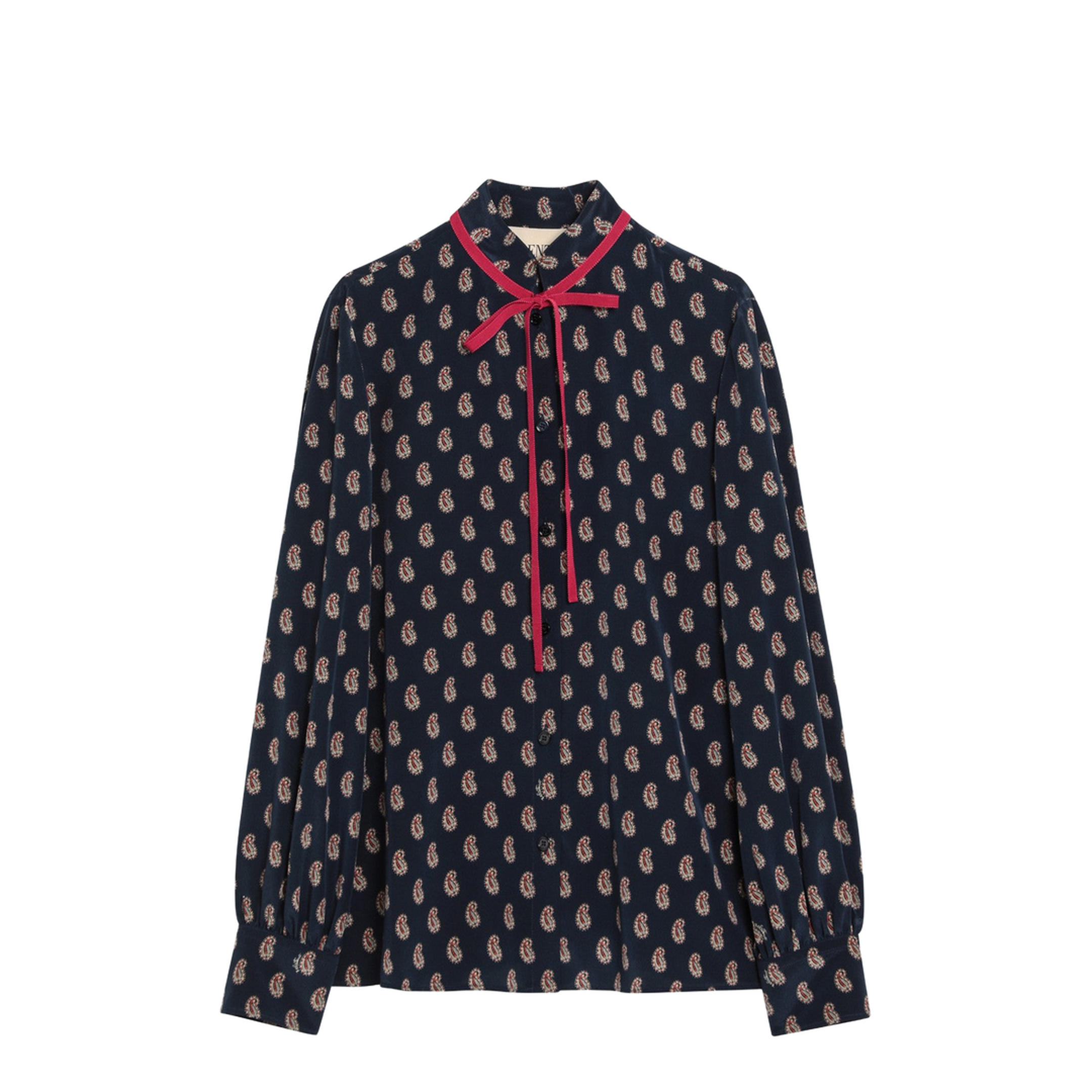 Silk Shirt with Paisley Print