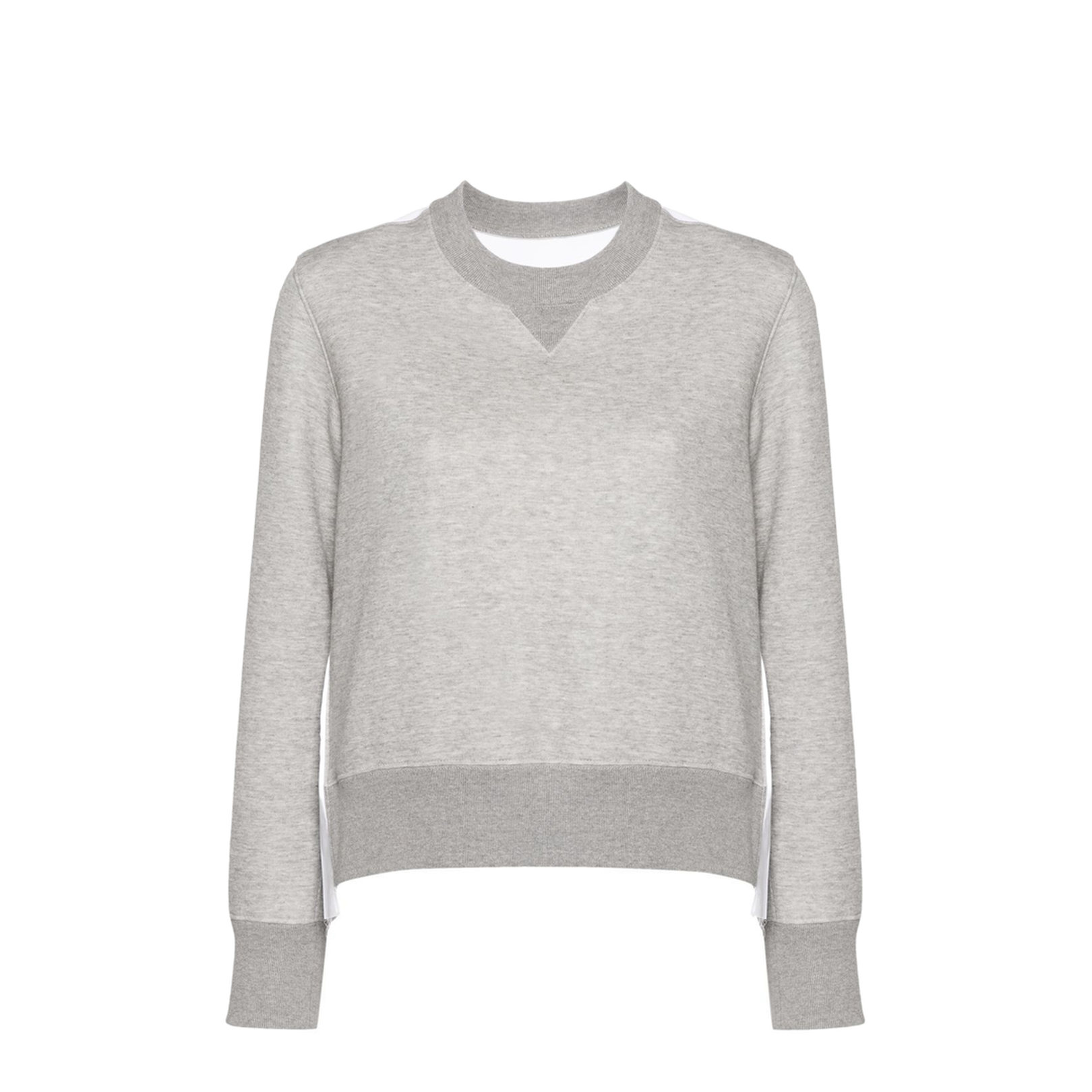 Cotton and Nylon Crewneck Sweater