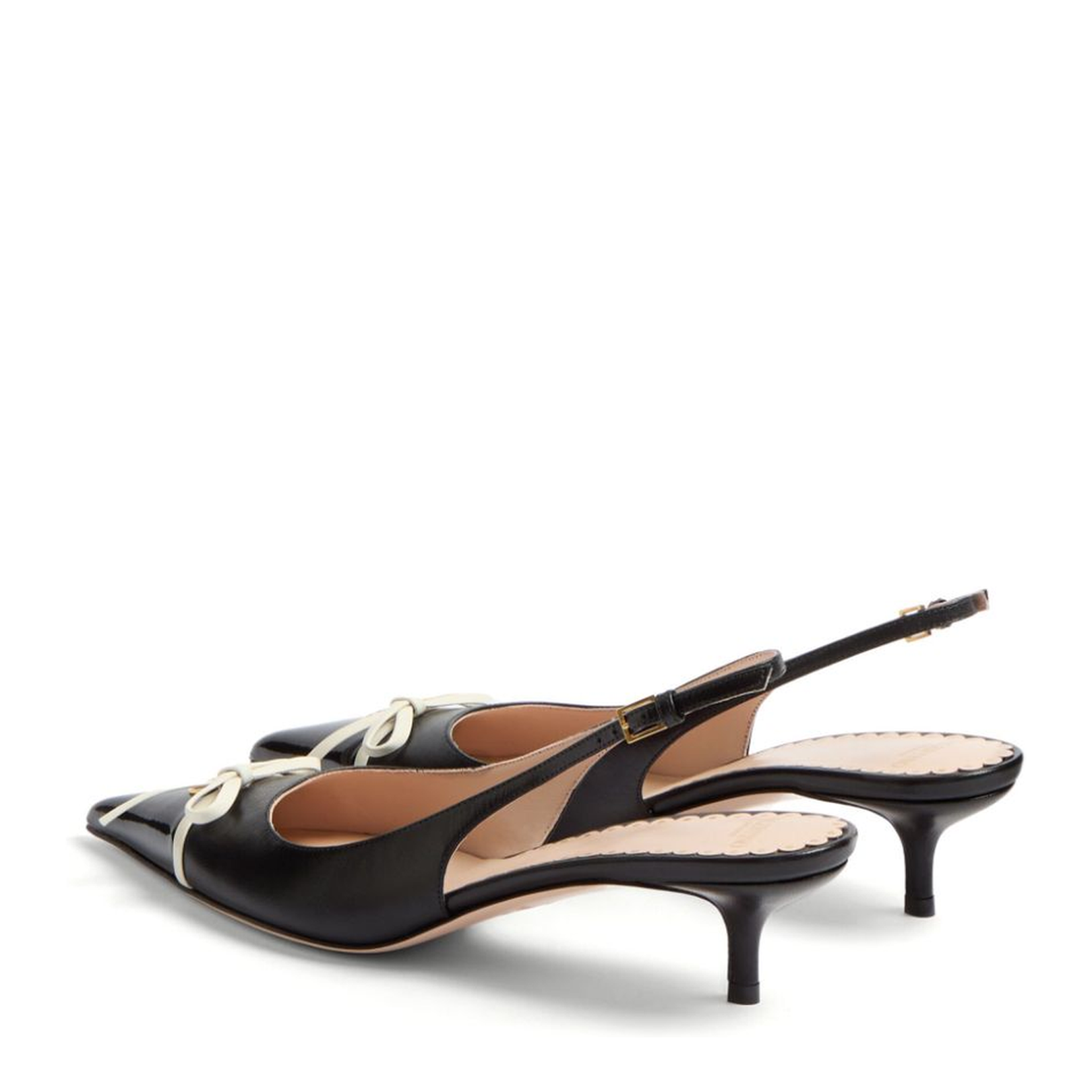 Leather Slingback Pumps
