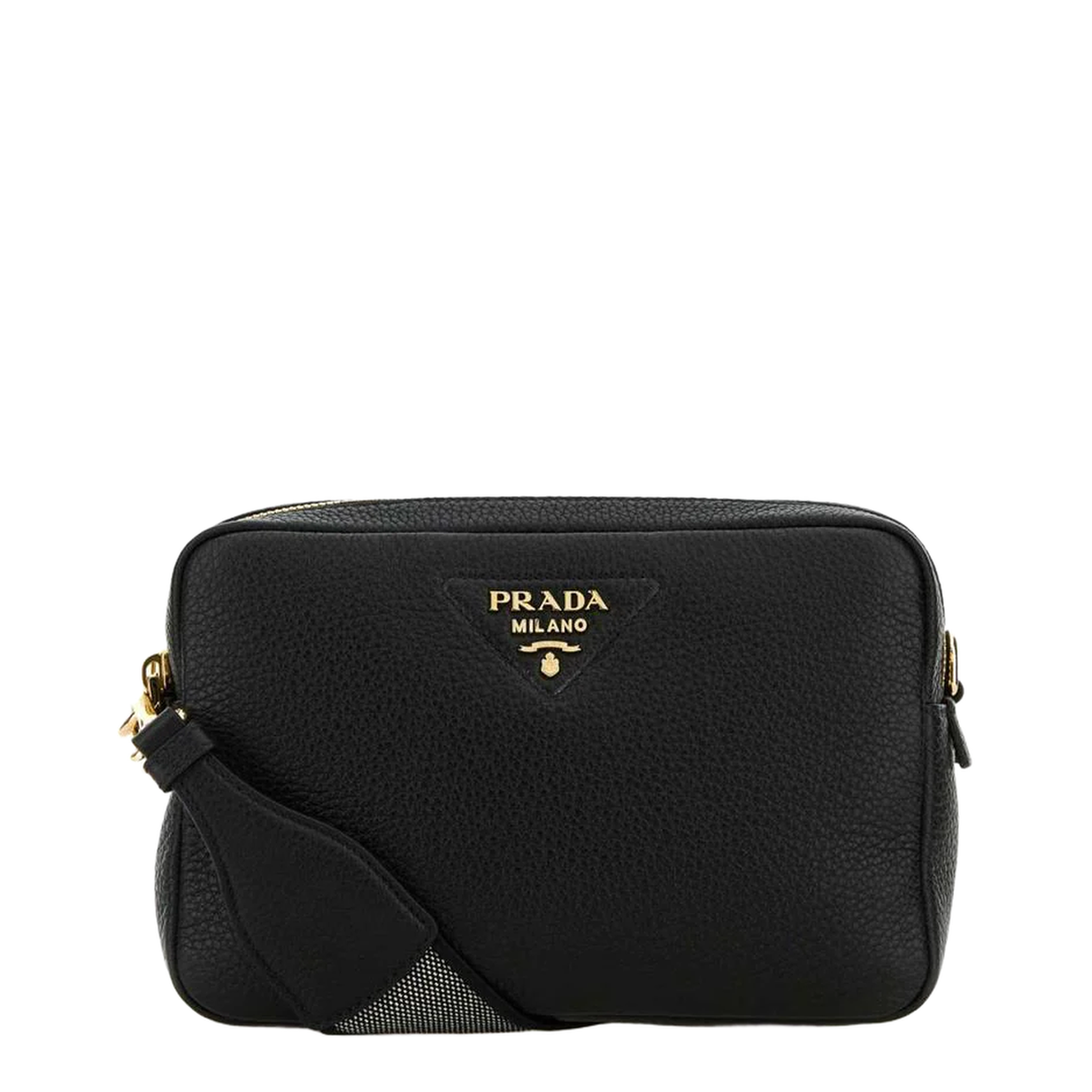 Black Leather Crossbody Bag
