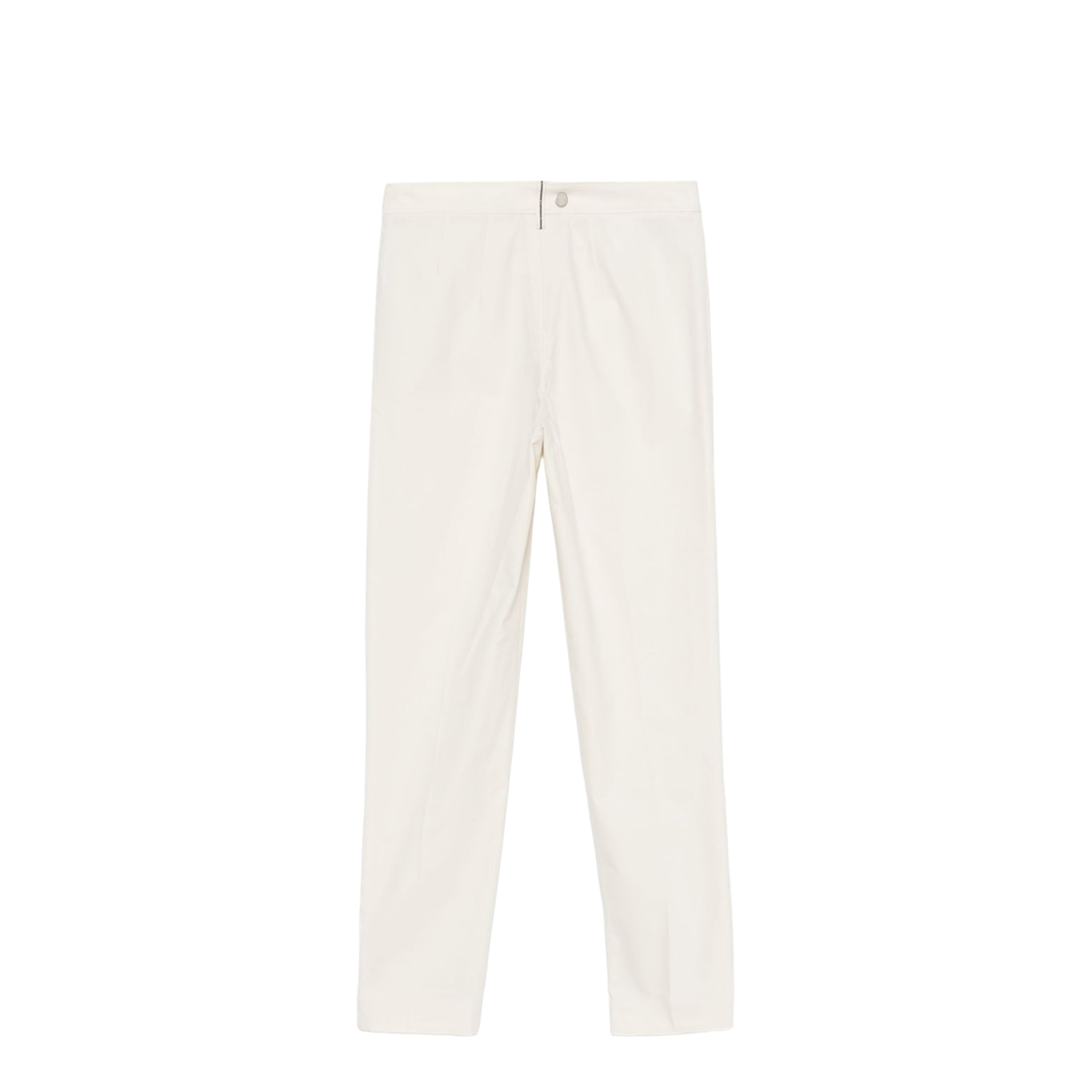 Ivory Stretch Cotton Pants