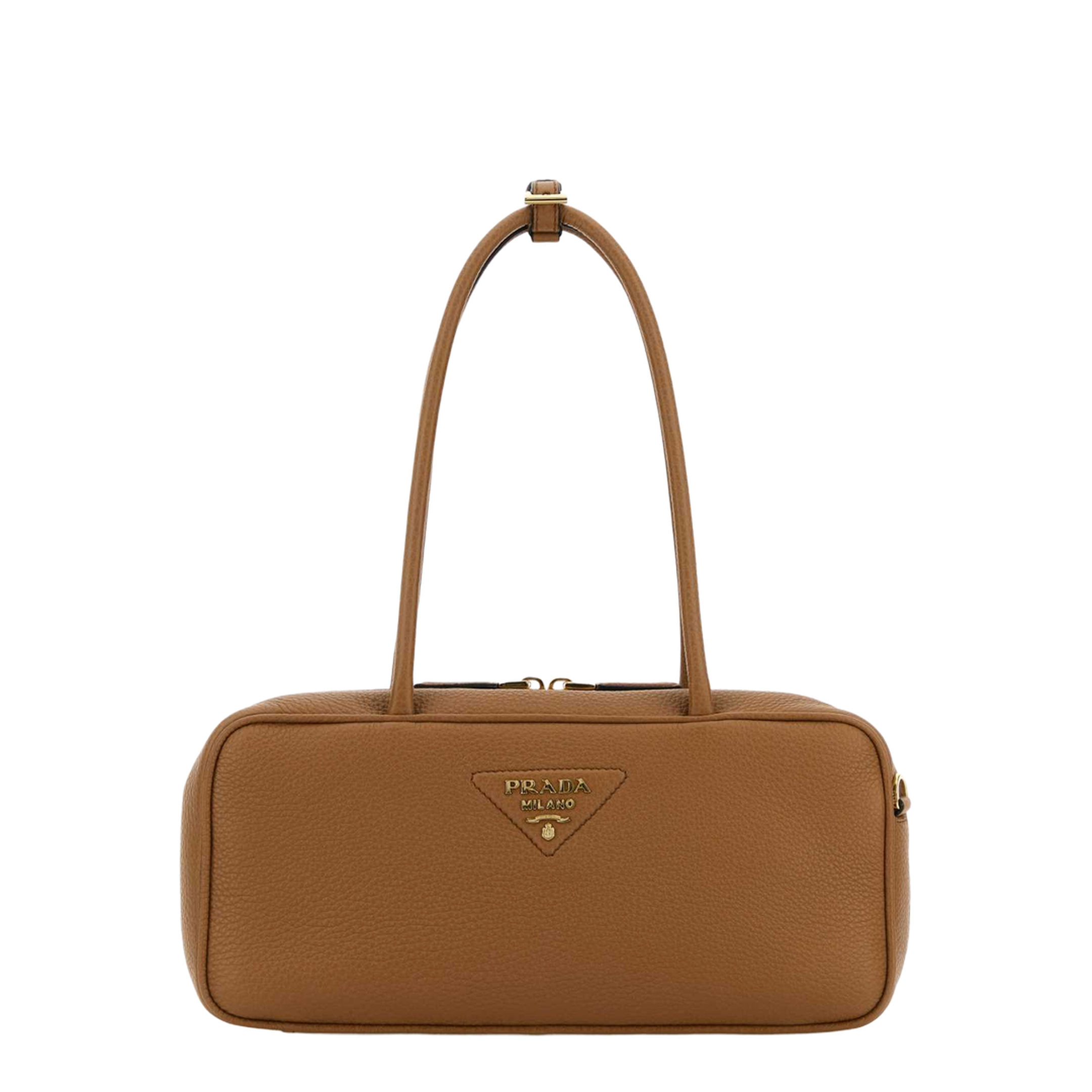 Caramel Leather Shoulder Bag
