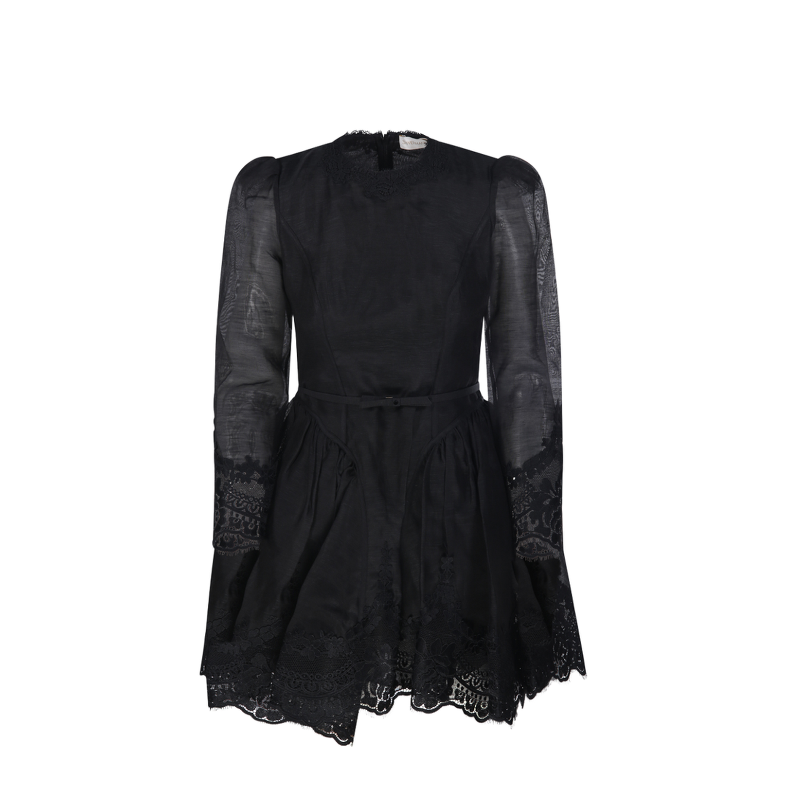 Hypnotic Lace Trim Mini Dress