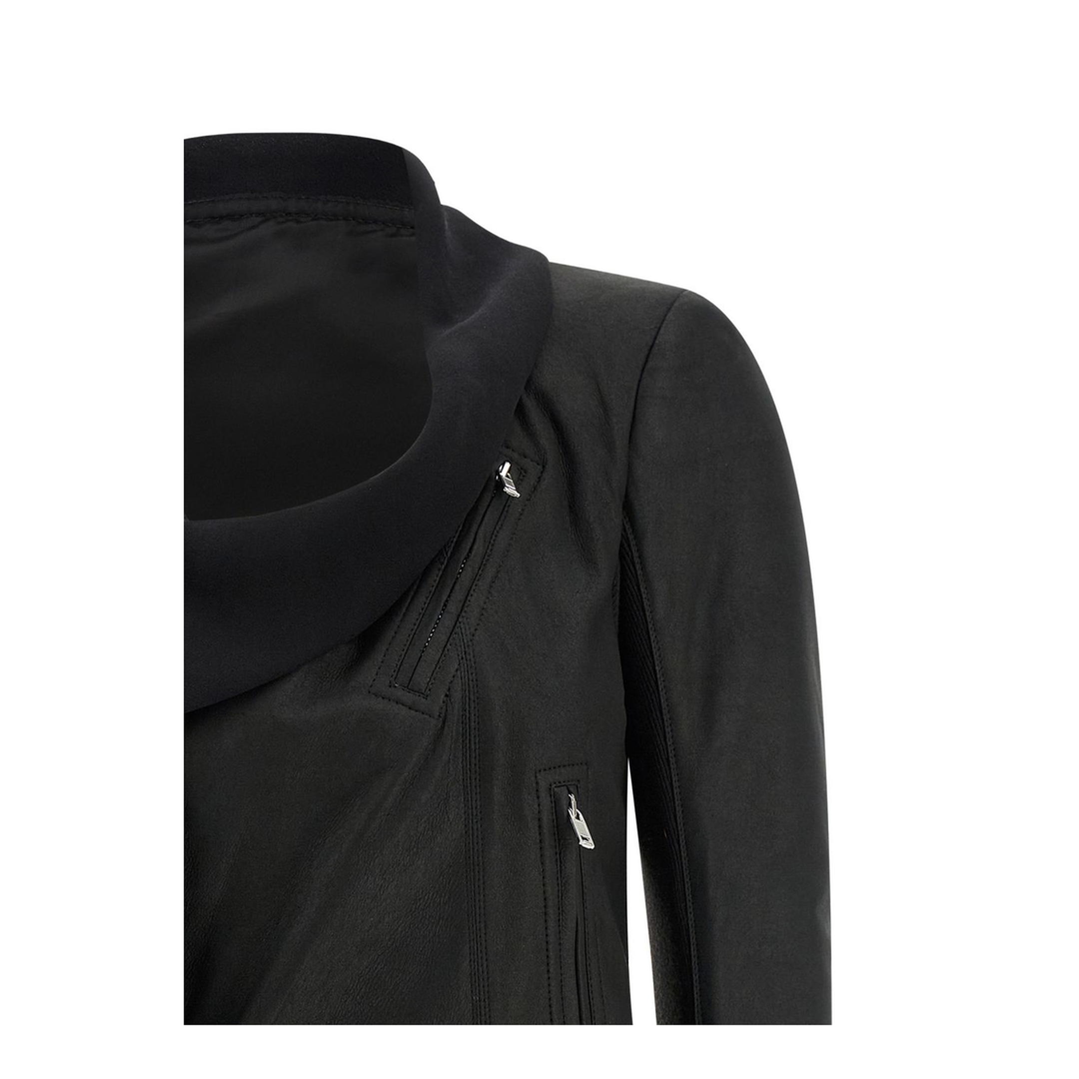 MAYFEYR - Rick Owens - Scarf Biker Jacket - RP01F6706LBFG09