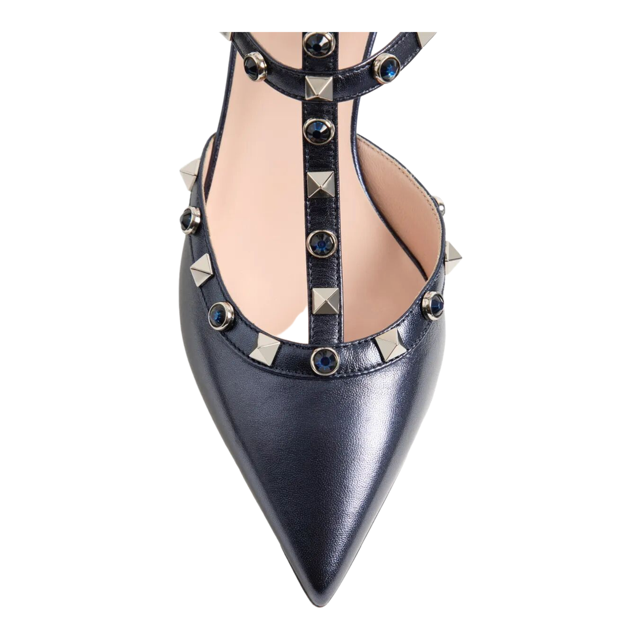 MAYFEYR - Valentino - Rockstud 65 Pumps In Laminated Nappa Leather With Cabochon - WS0375ELQ