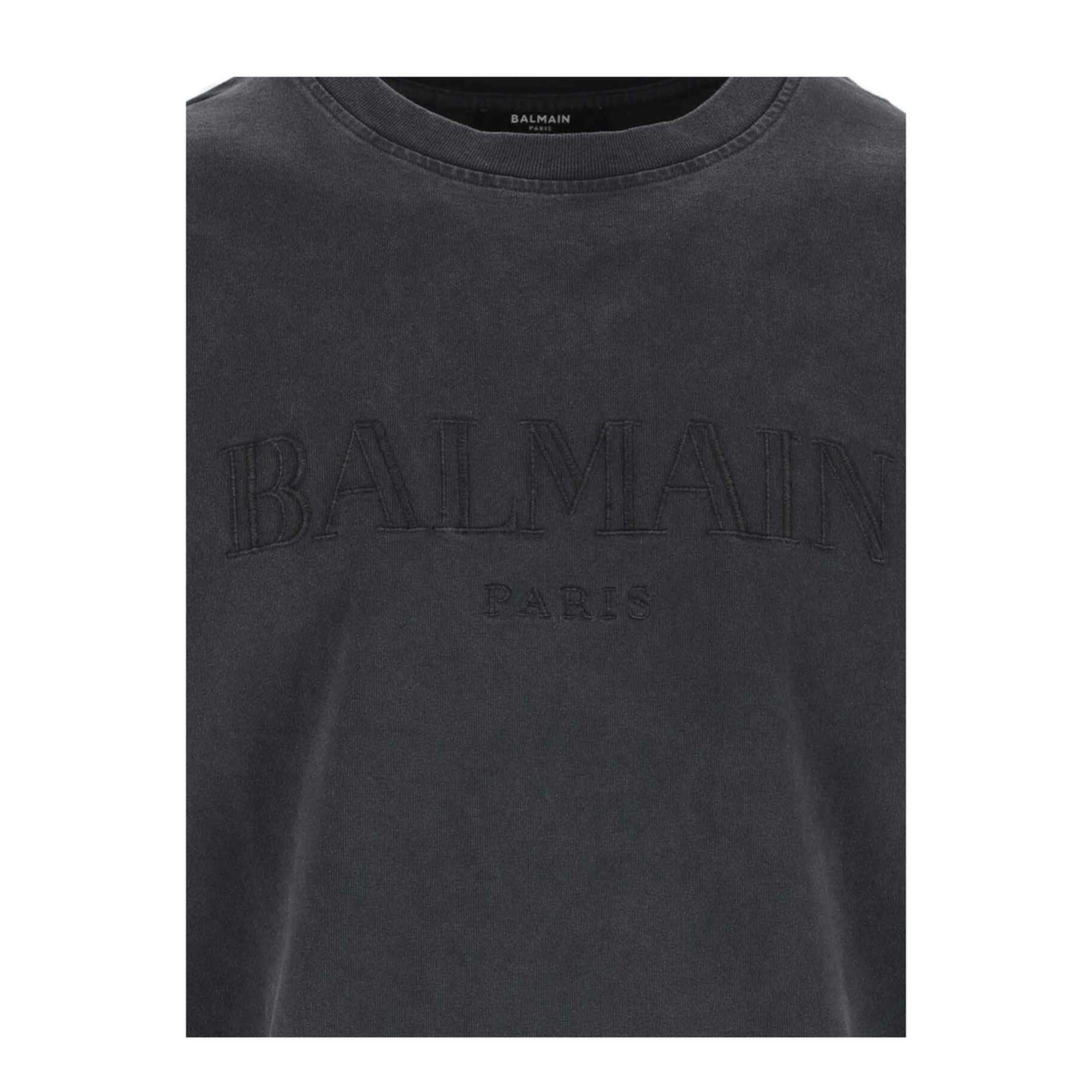 Vintage Embroidered T-shirt Grey