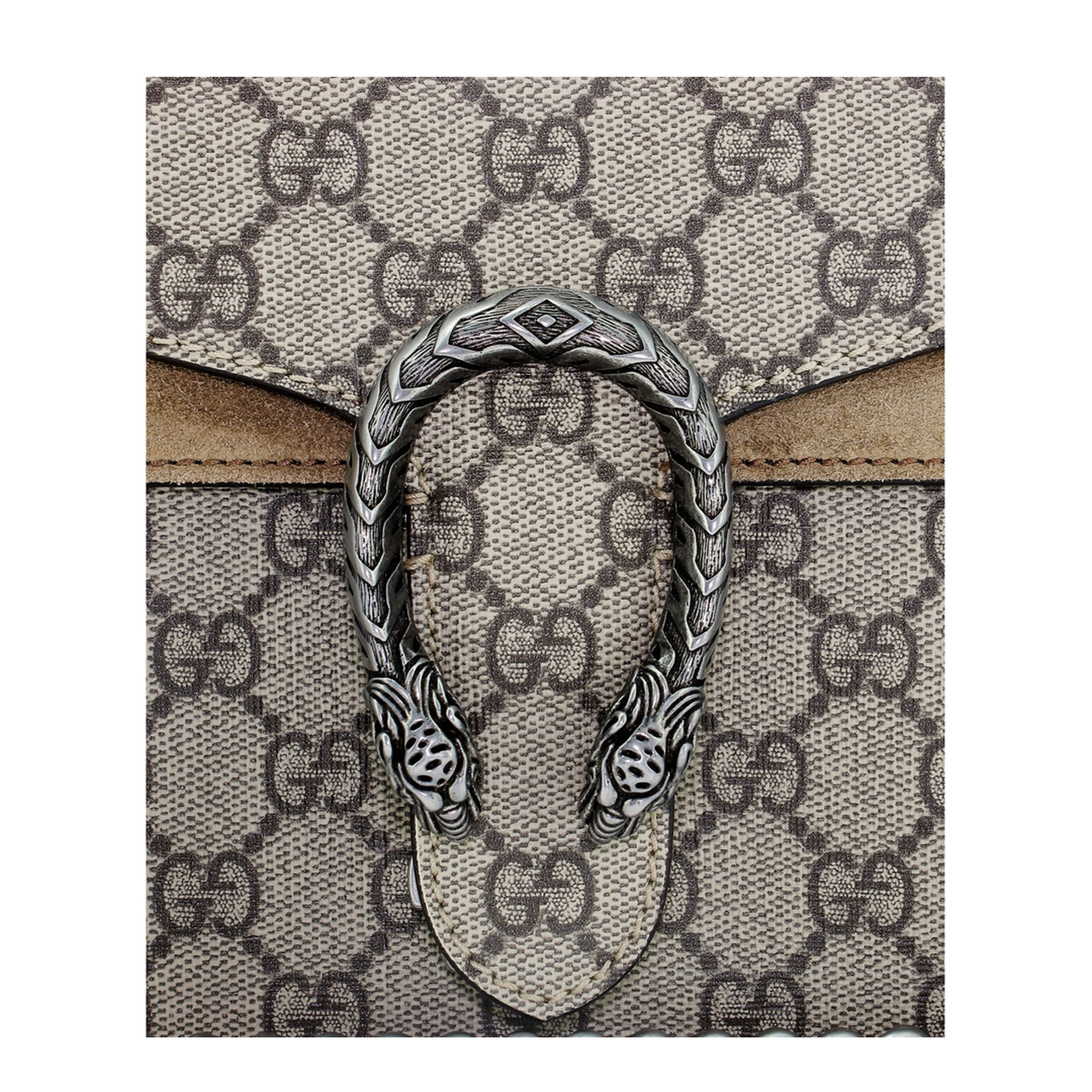 Dionysus Small Canvas Shoulder Bag - Beige