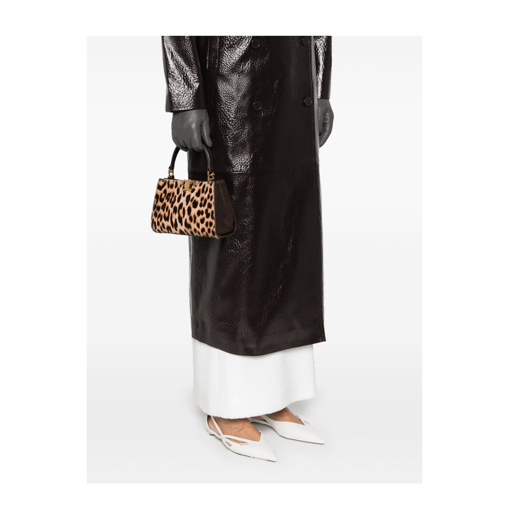 'Eleanor' Brown Handbag with Removable Shoulder Strap ...