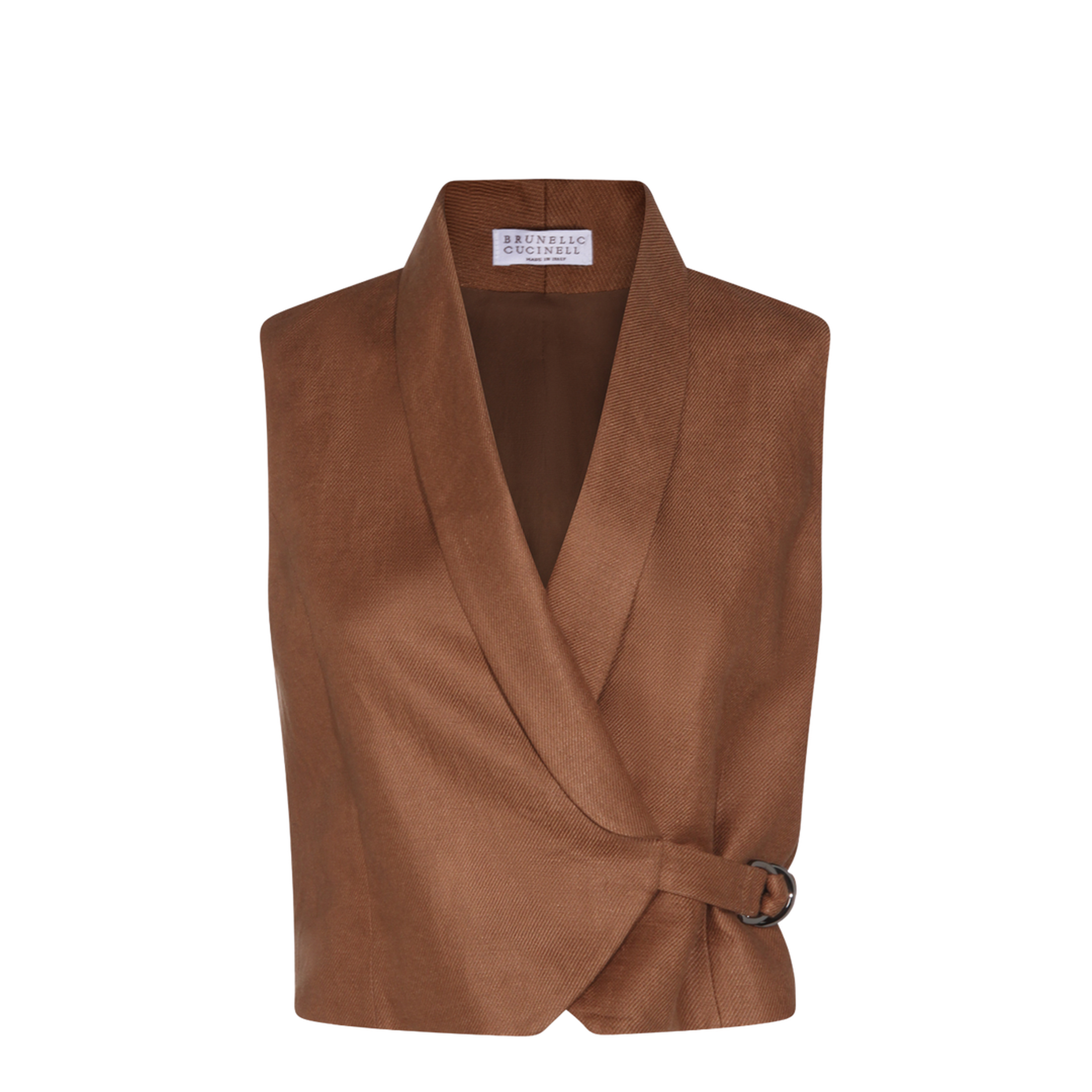 Women's Linen Top Brown