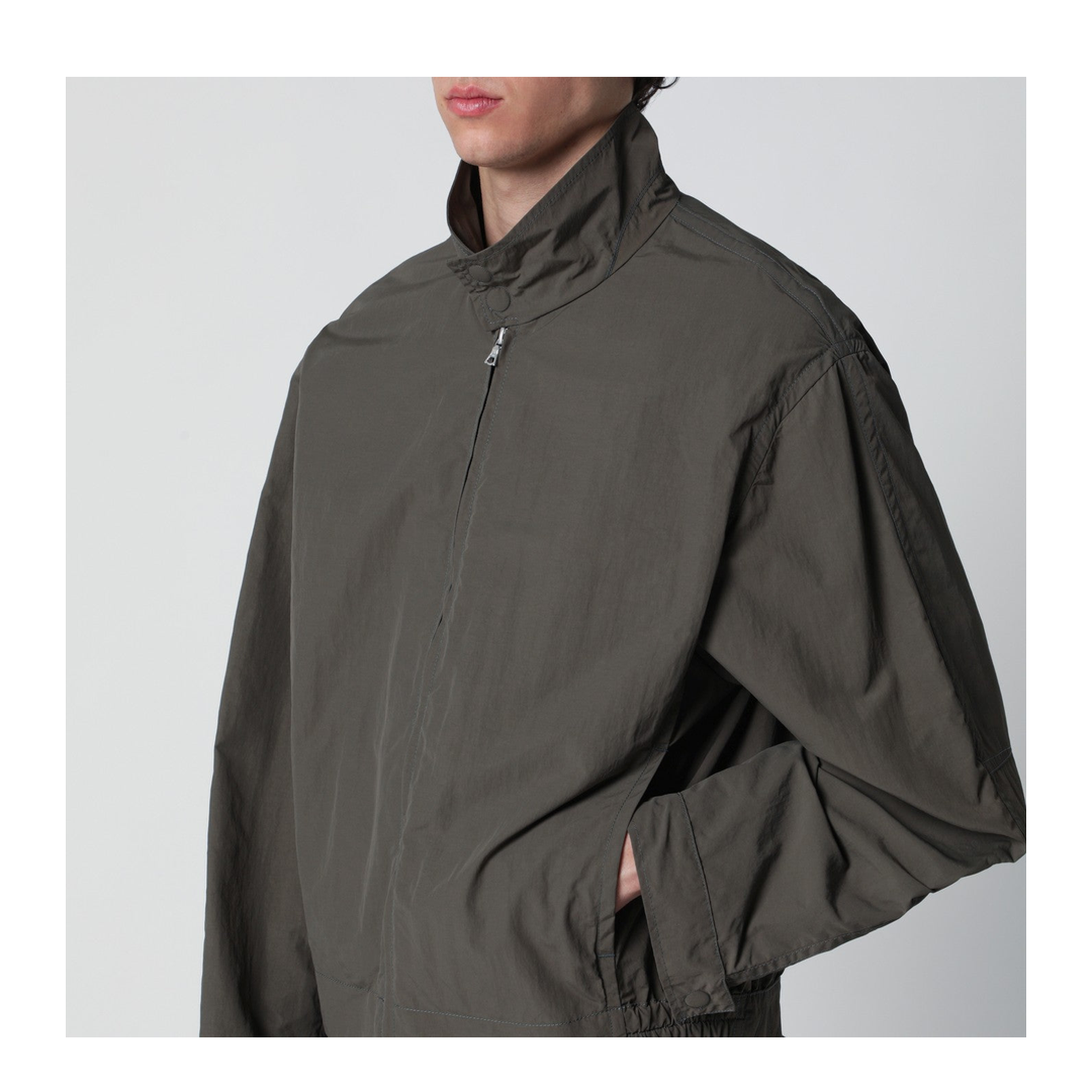 Khaki Zip-Up Jacket