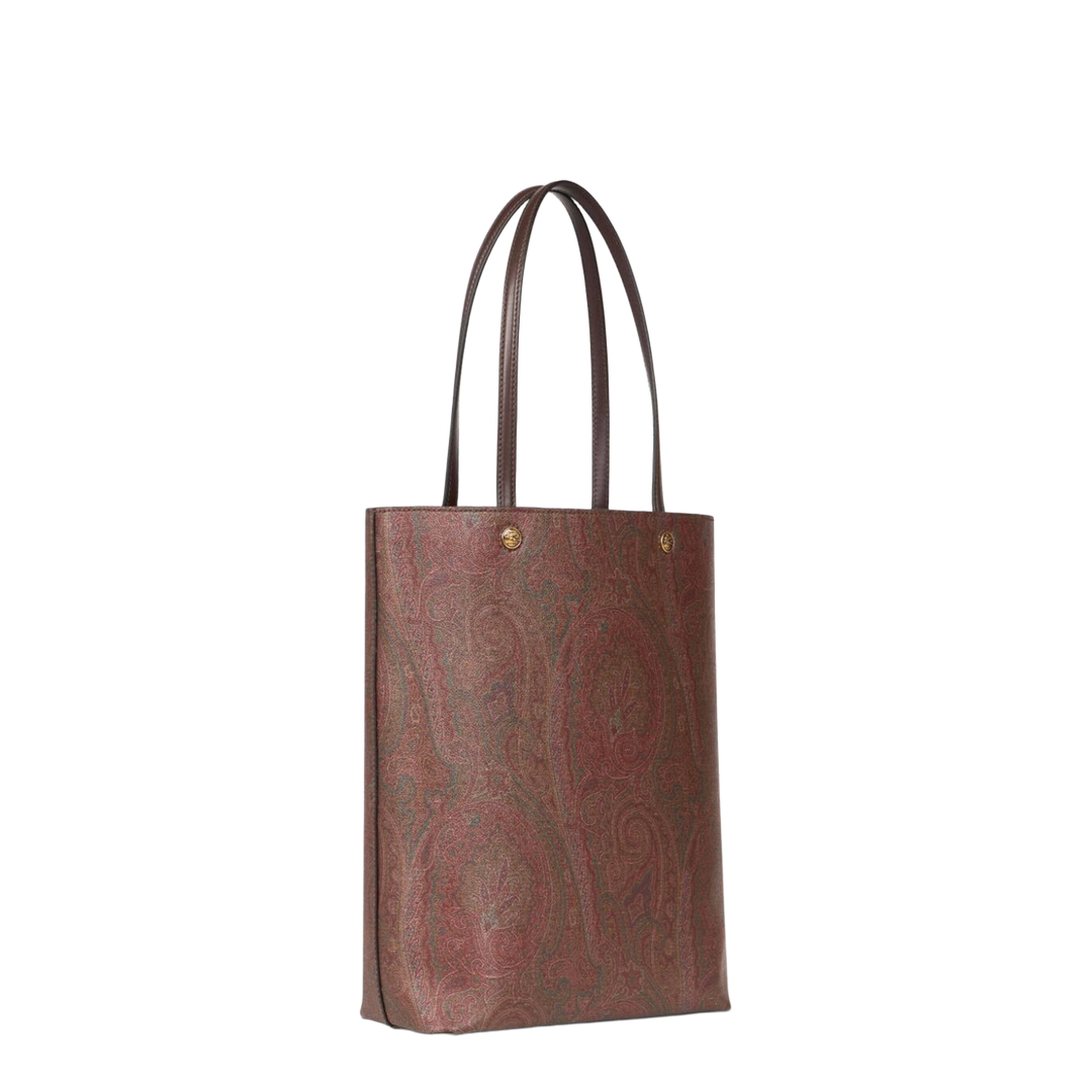 Paisley Print Open Top Tote Bag