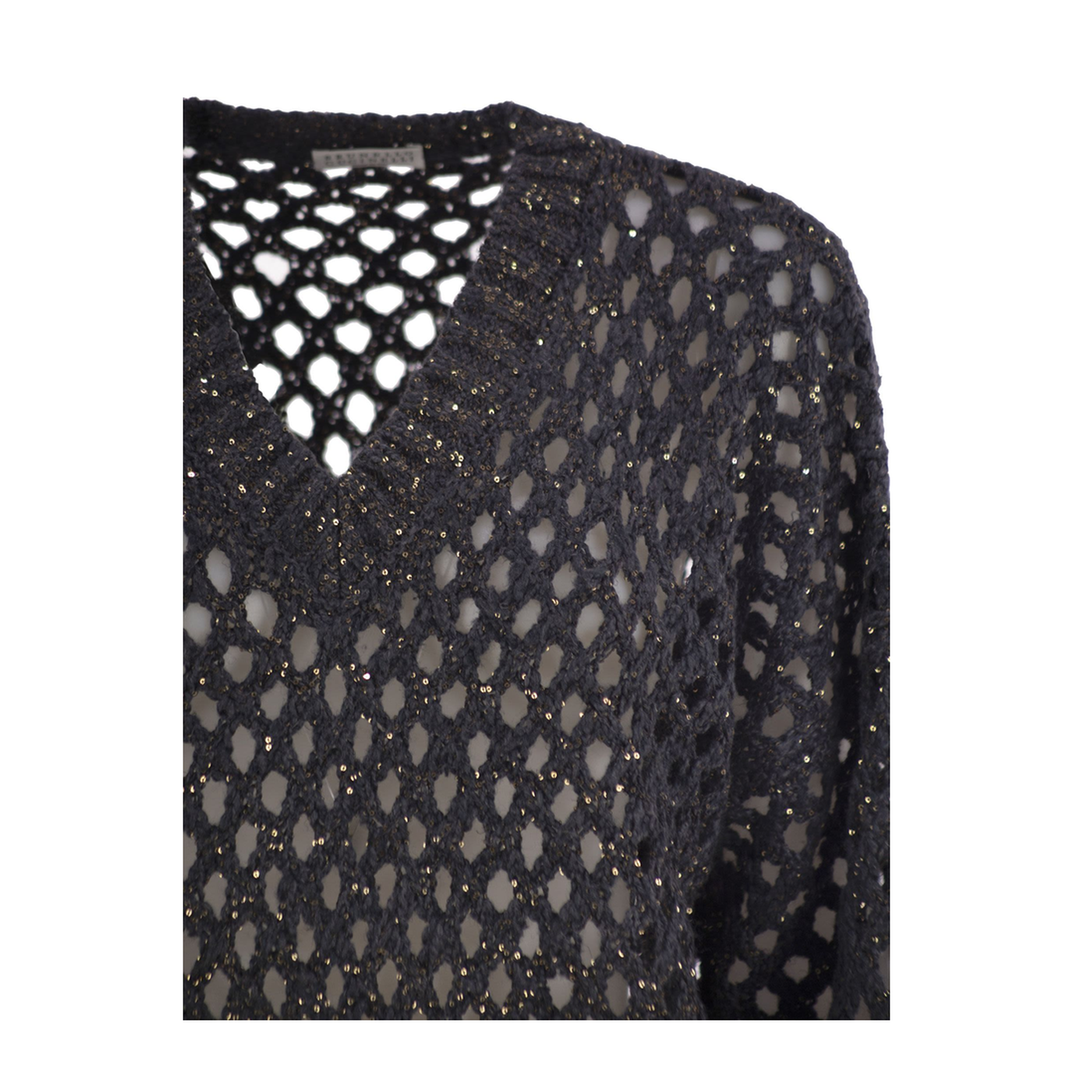 Dazzling Net Silk Linen Jersey Black