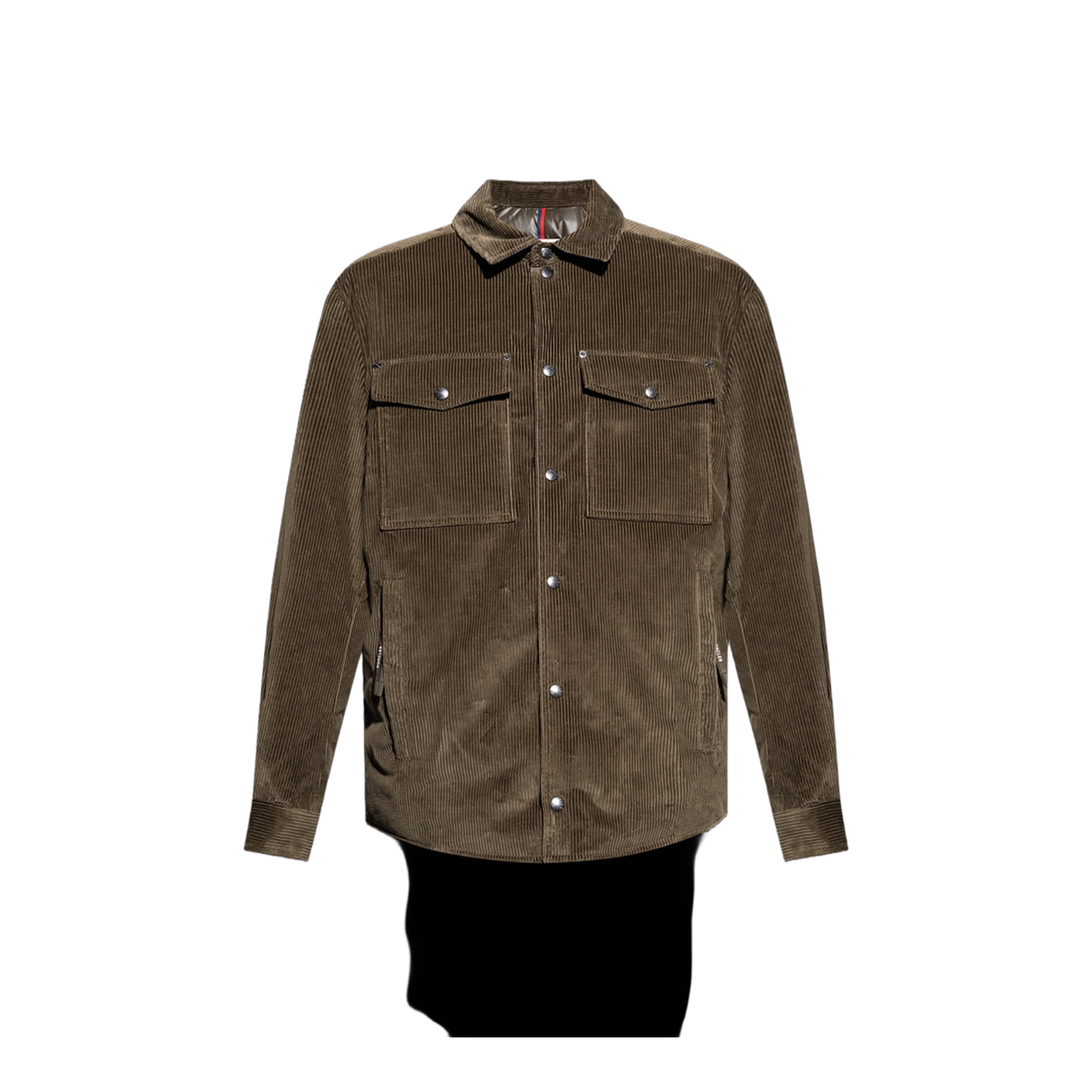 Brown Ambroisie Corduroy Down Shirt Jacket