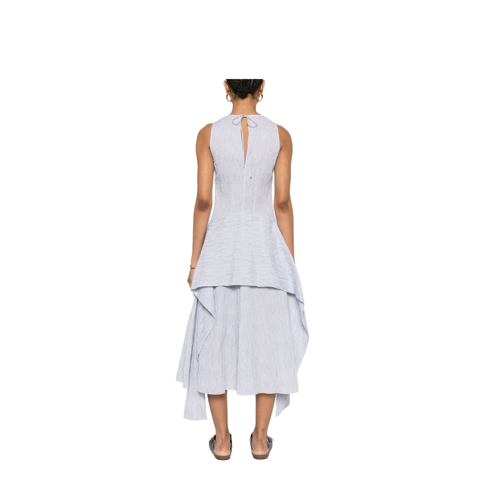 Cotton Blend Midi Dress