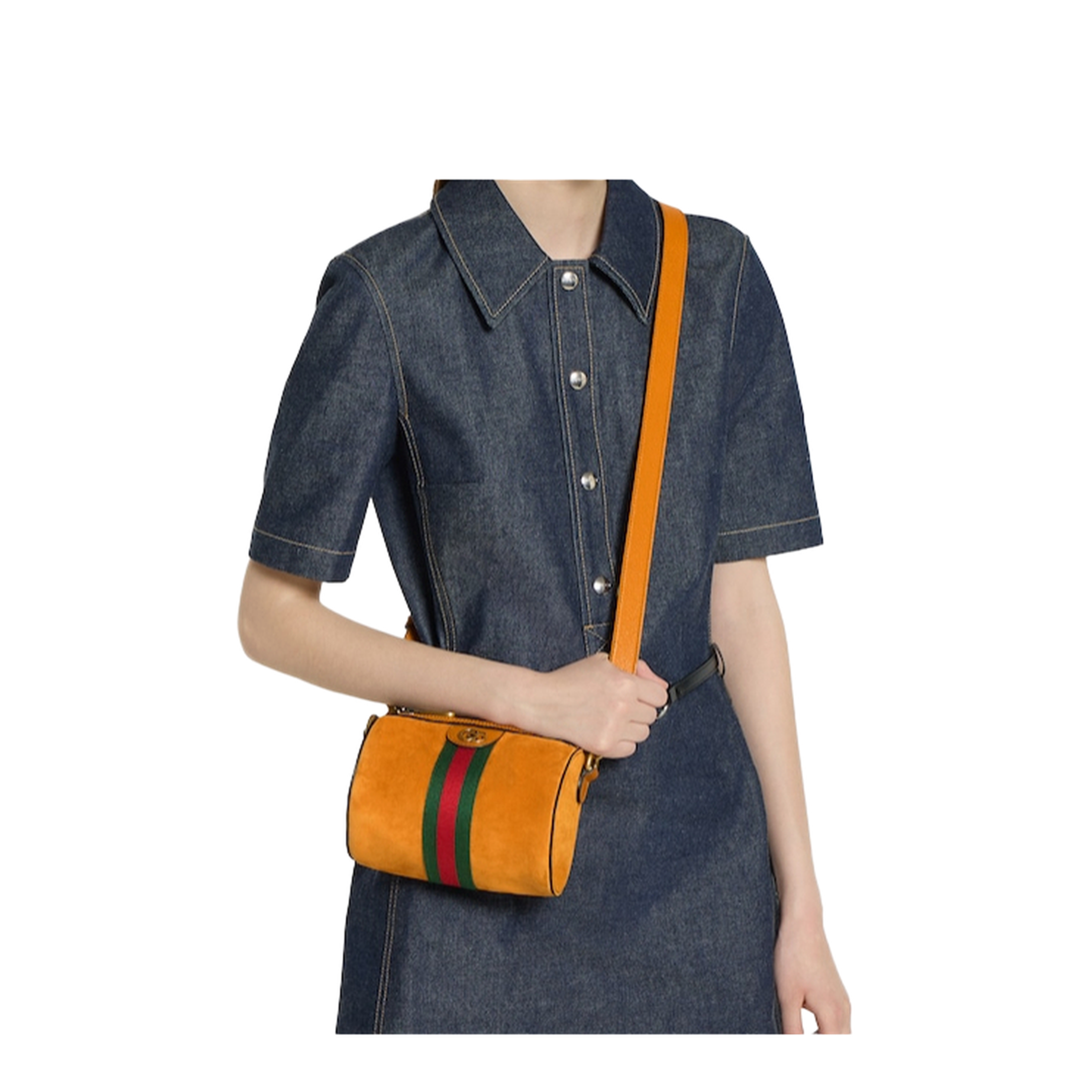 Orange Ophidia Mini Handbag