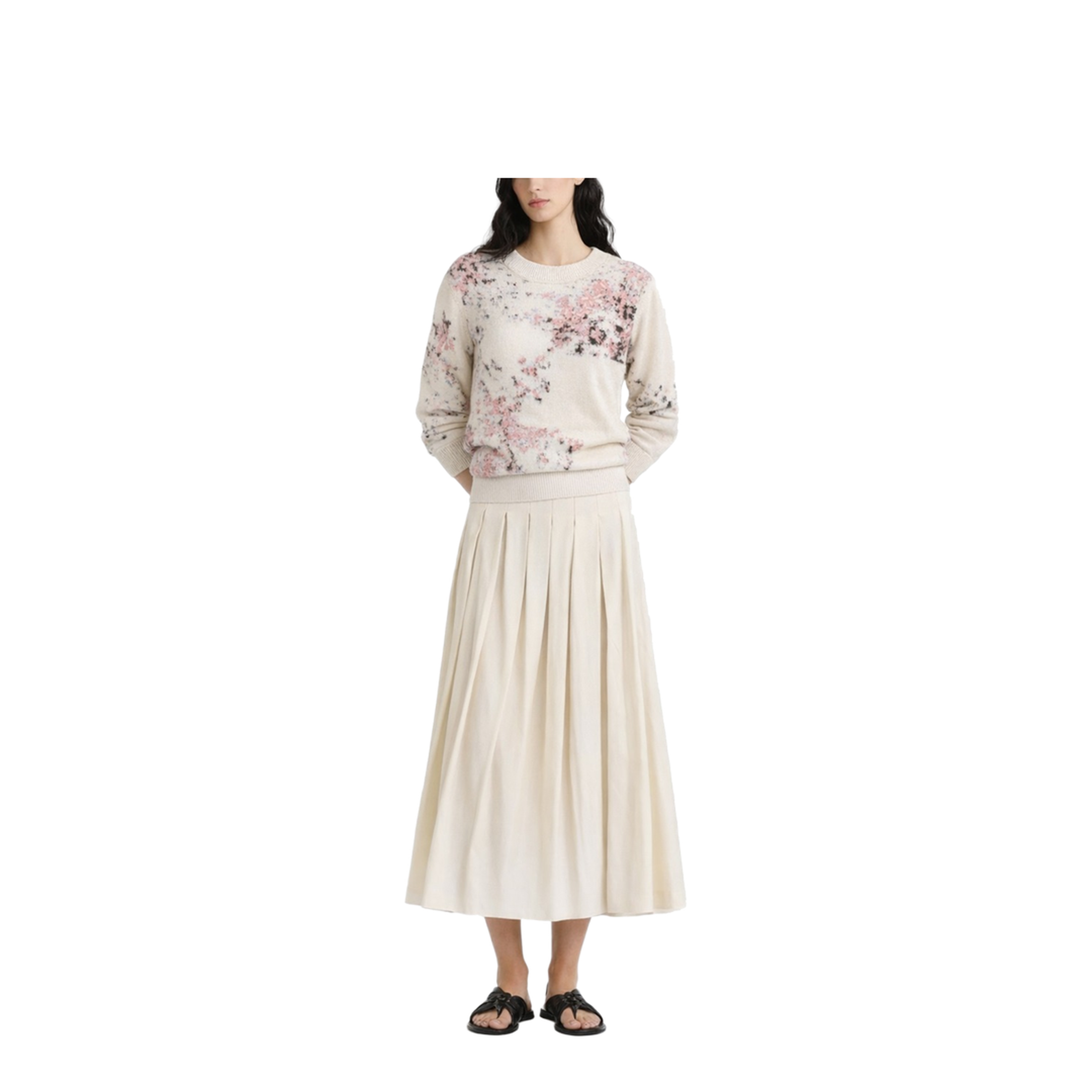 Cotton and Mohair Blend Sweater