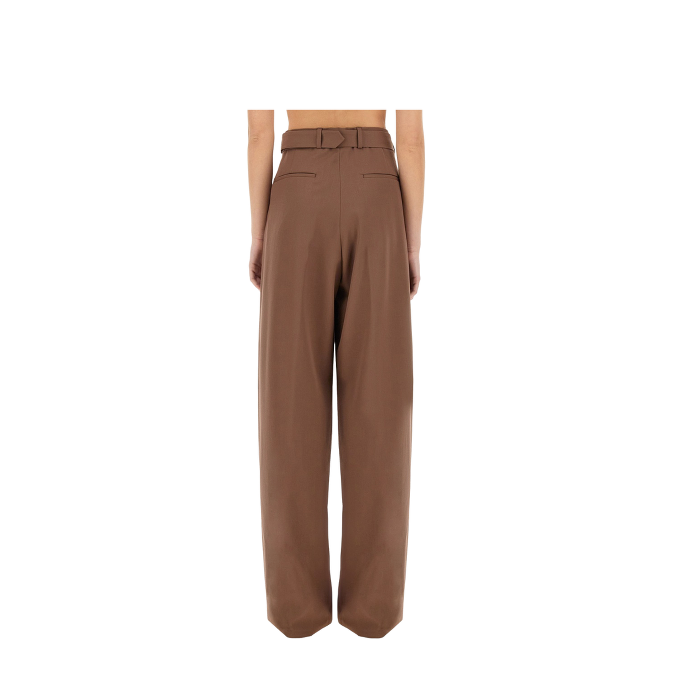 Wide-Leg Pants with Belt