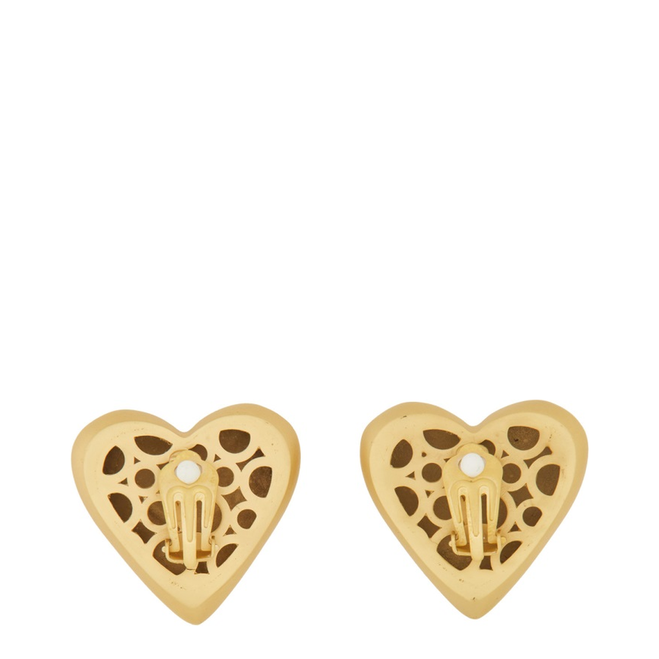Heart Earrings with Logo