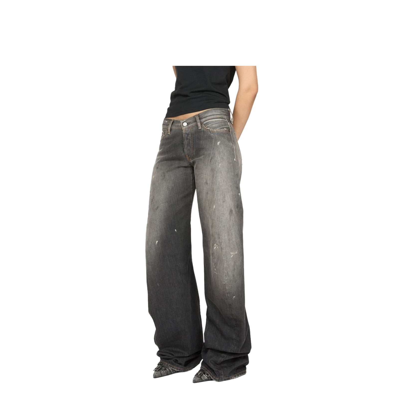 Loose Fit Jeans - Black