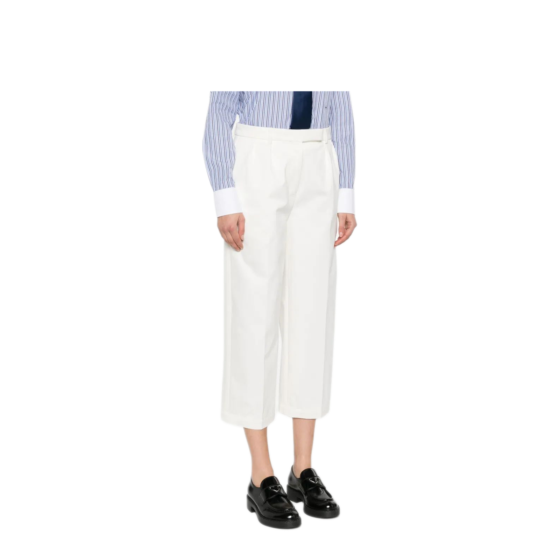 MAYFEYR - Thom Browne - Relaxed Fit Pleated Trouser In Cotton Twill - FTC482UF0576100