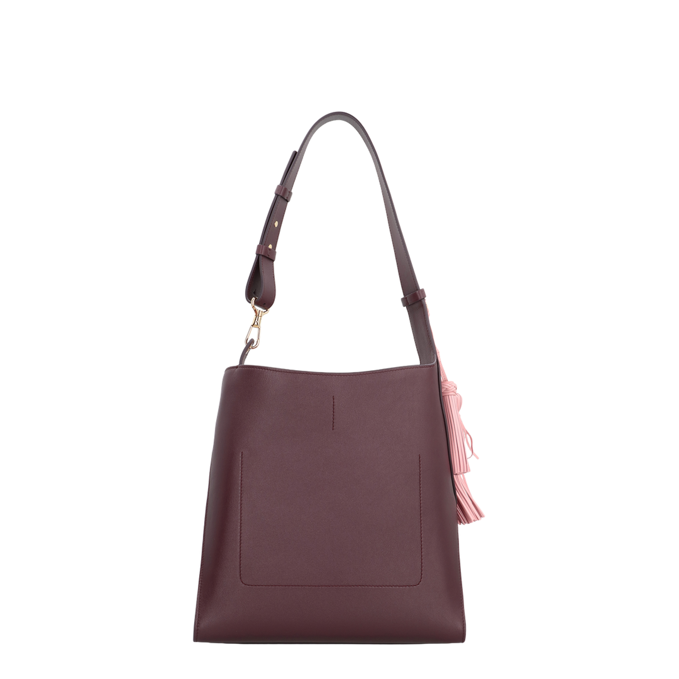 Medium Day Hobo Bag in Burgundy