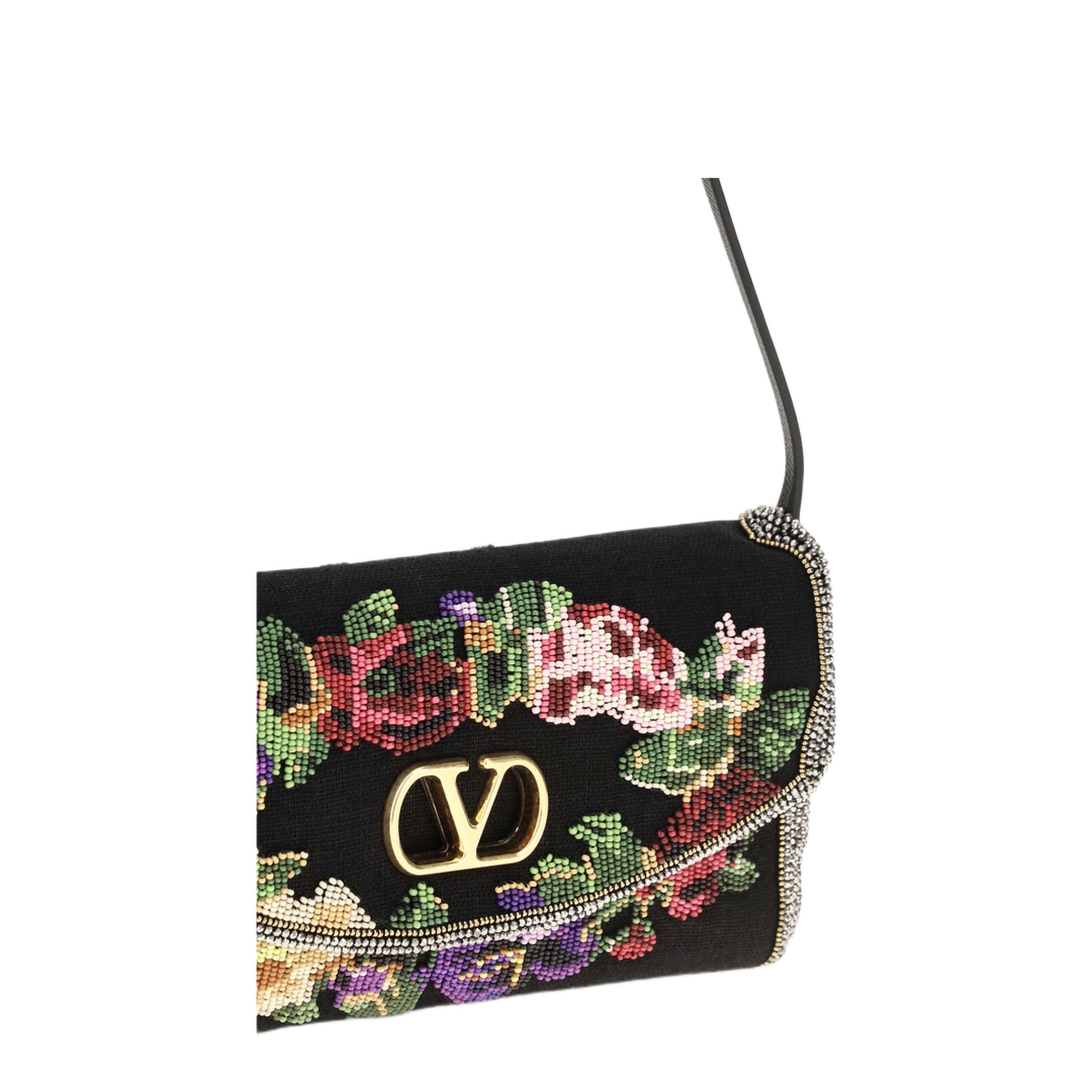 MAYFEYR - Valentino - Small Devain Embroidered Shoulder Bag - 9W2B0T32LBH