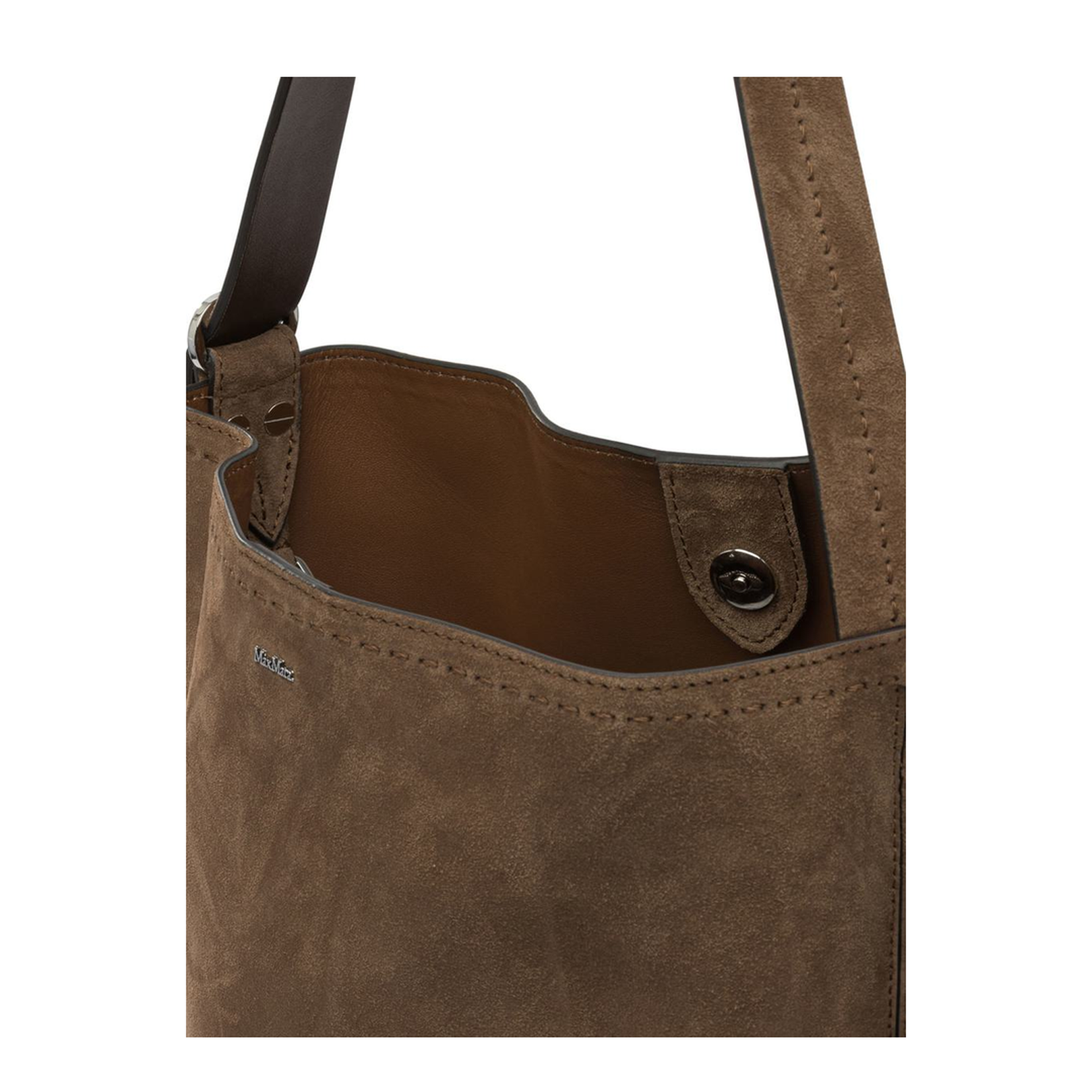 Suede Shoulder Bag Brown