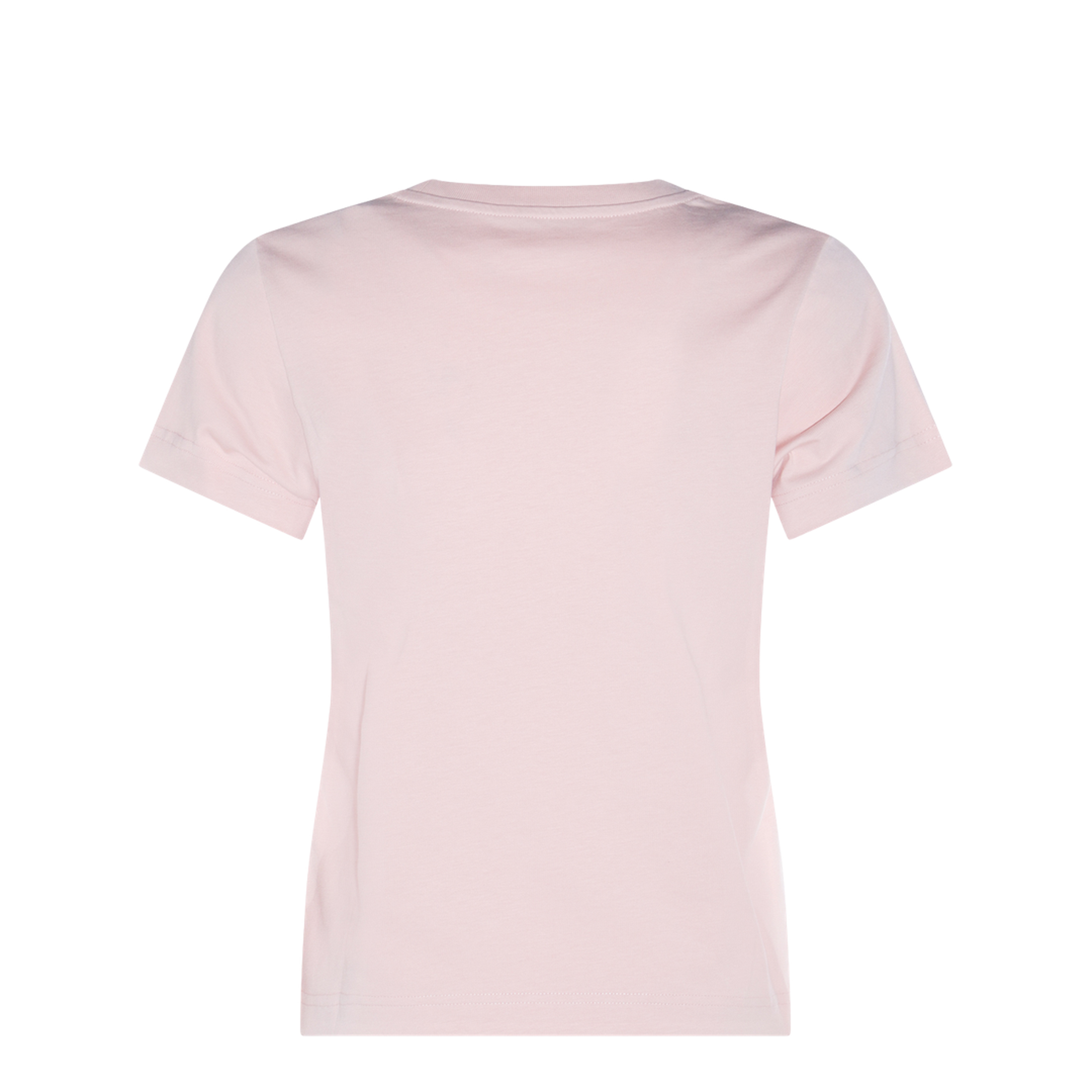 Light Pink Embroidered Heart Logo Cotton T-Shirt