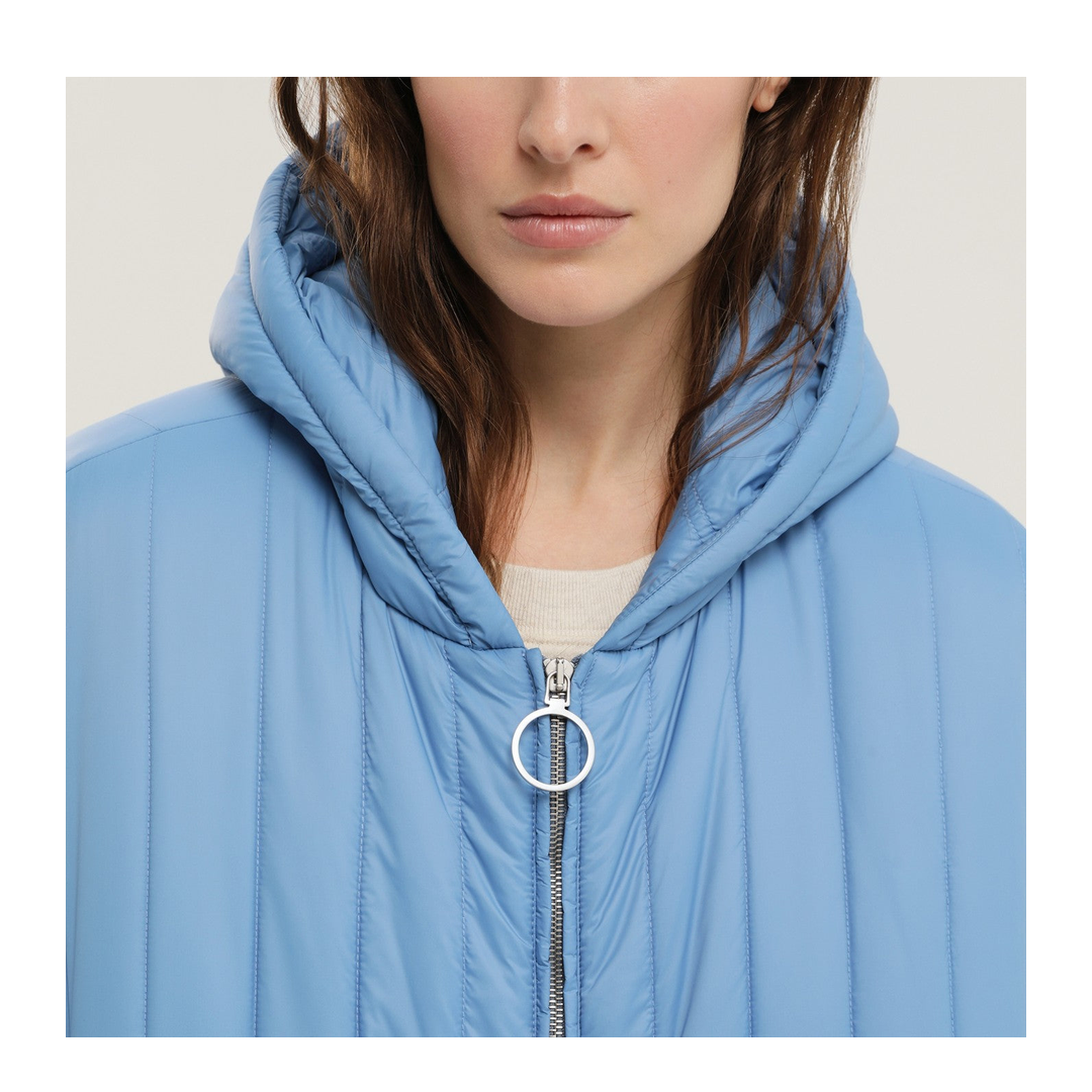 MAYFEYR - 1989 STUDIO - Light Blue Quilted Down Jacket - F04WBD003FAB0016100