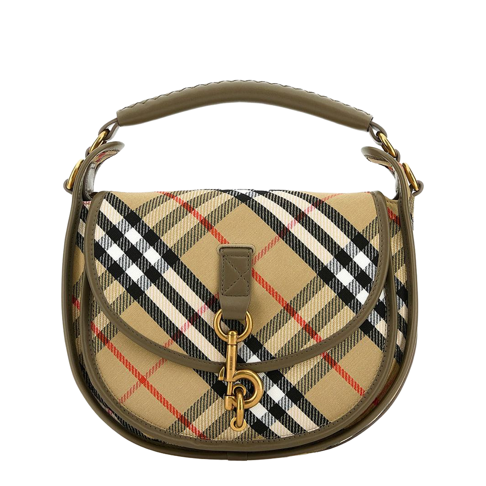 Beige B Clip Small Messenger Bag