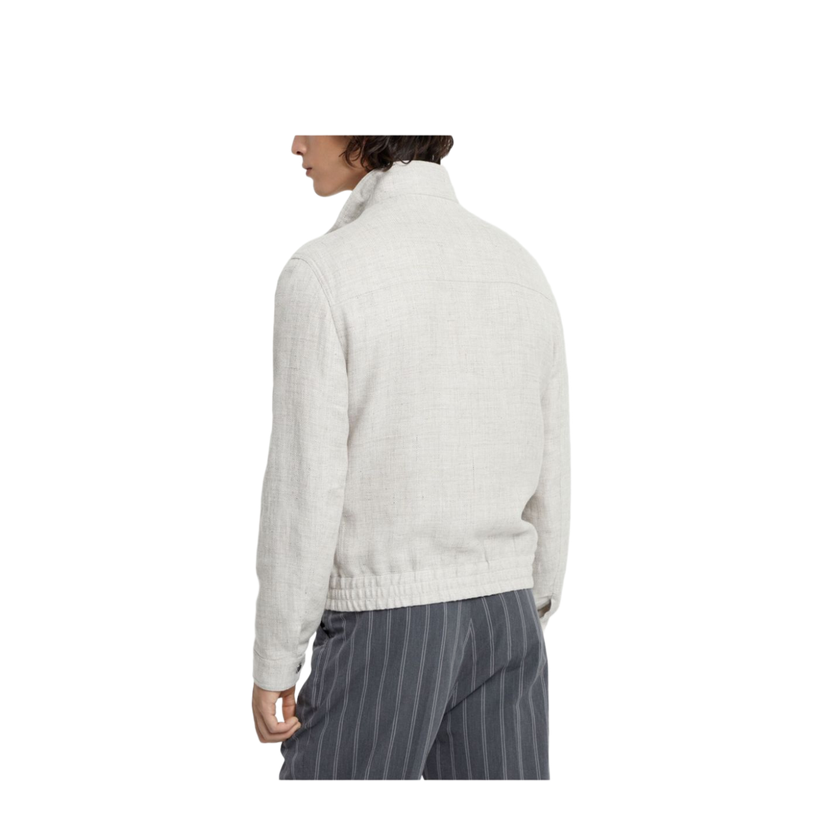 Grey Linen and Wool Jacket