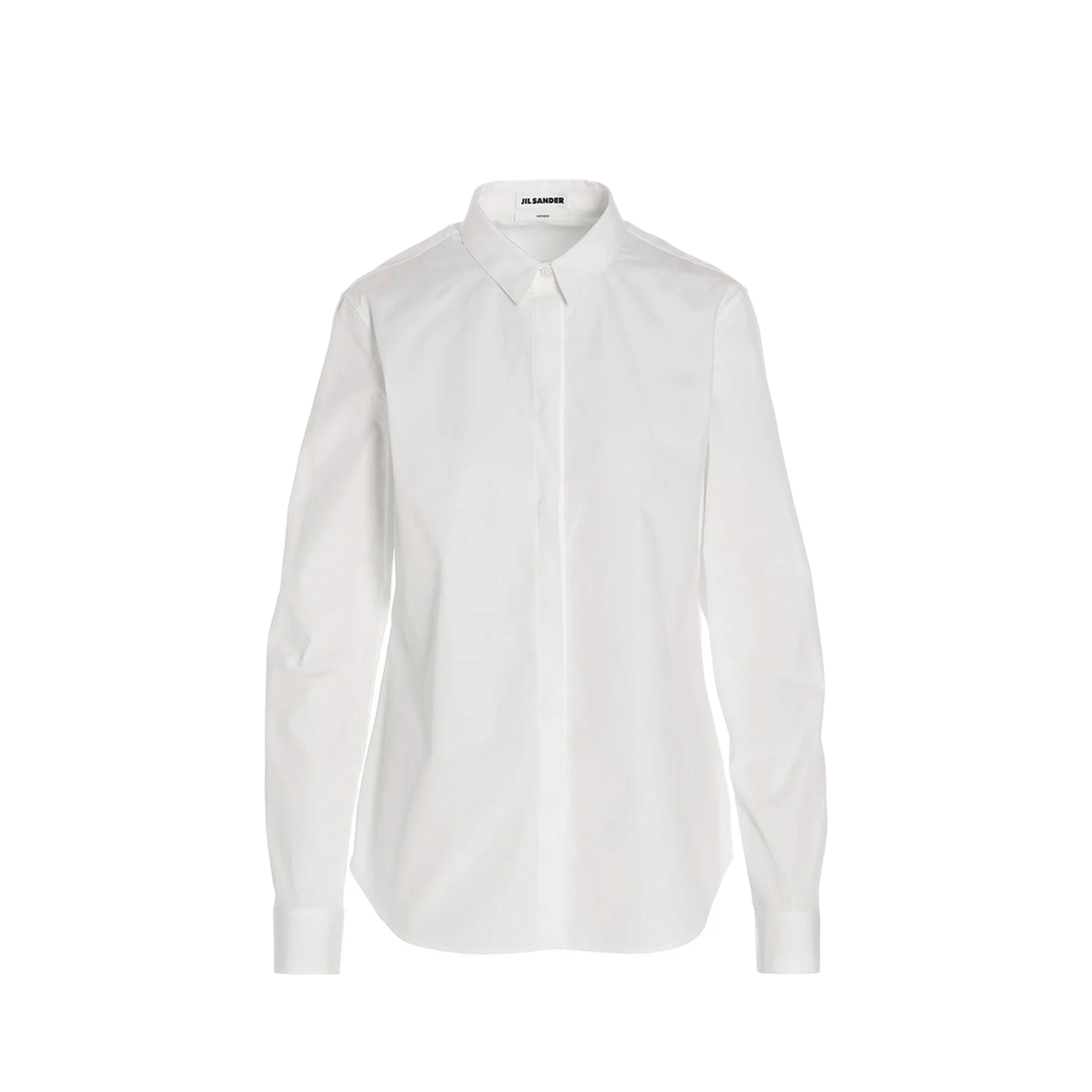 Cotton Shirt with Button Closure