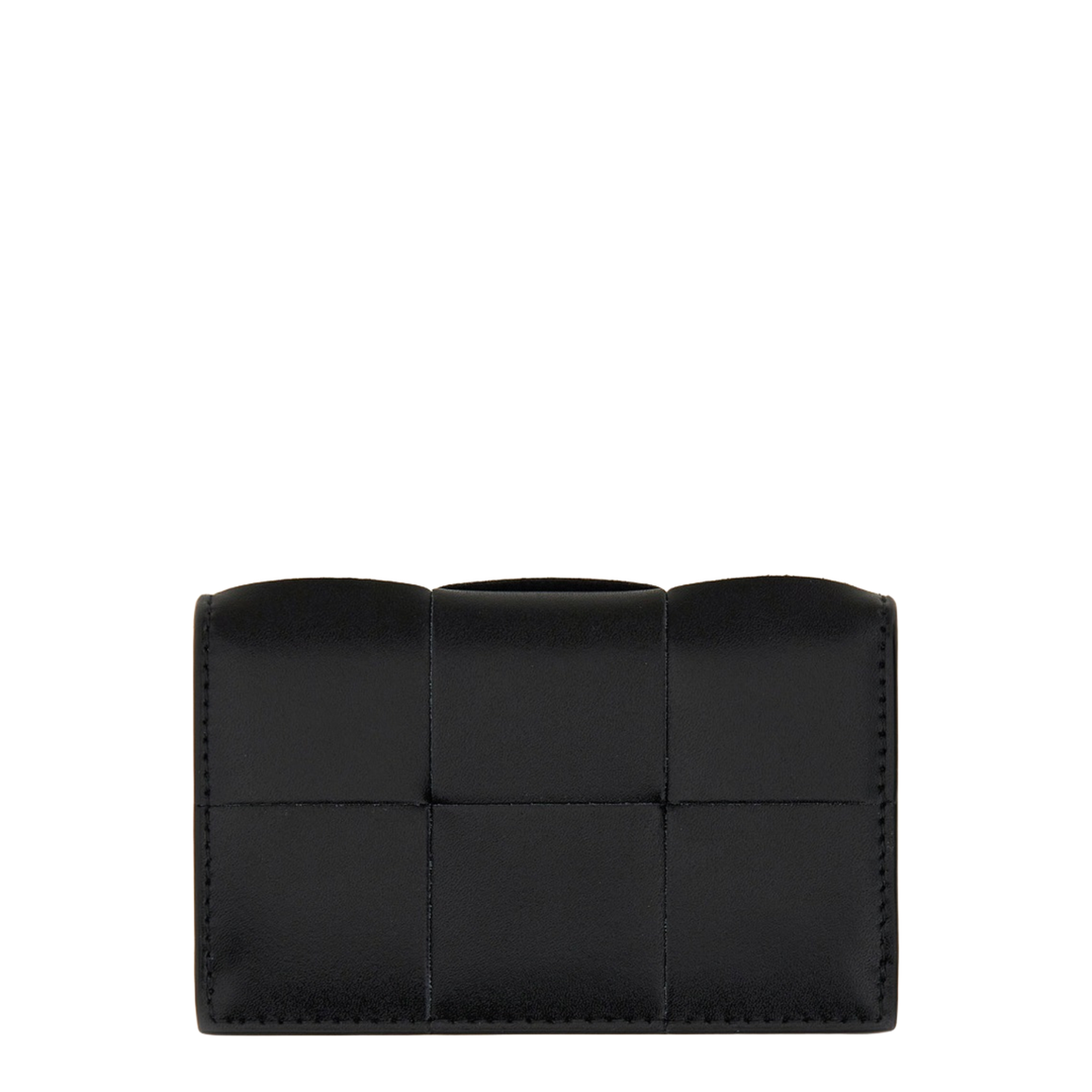 Black Leather Business Card Holder